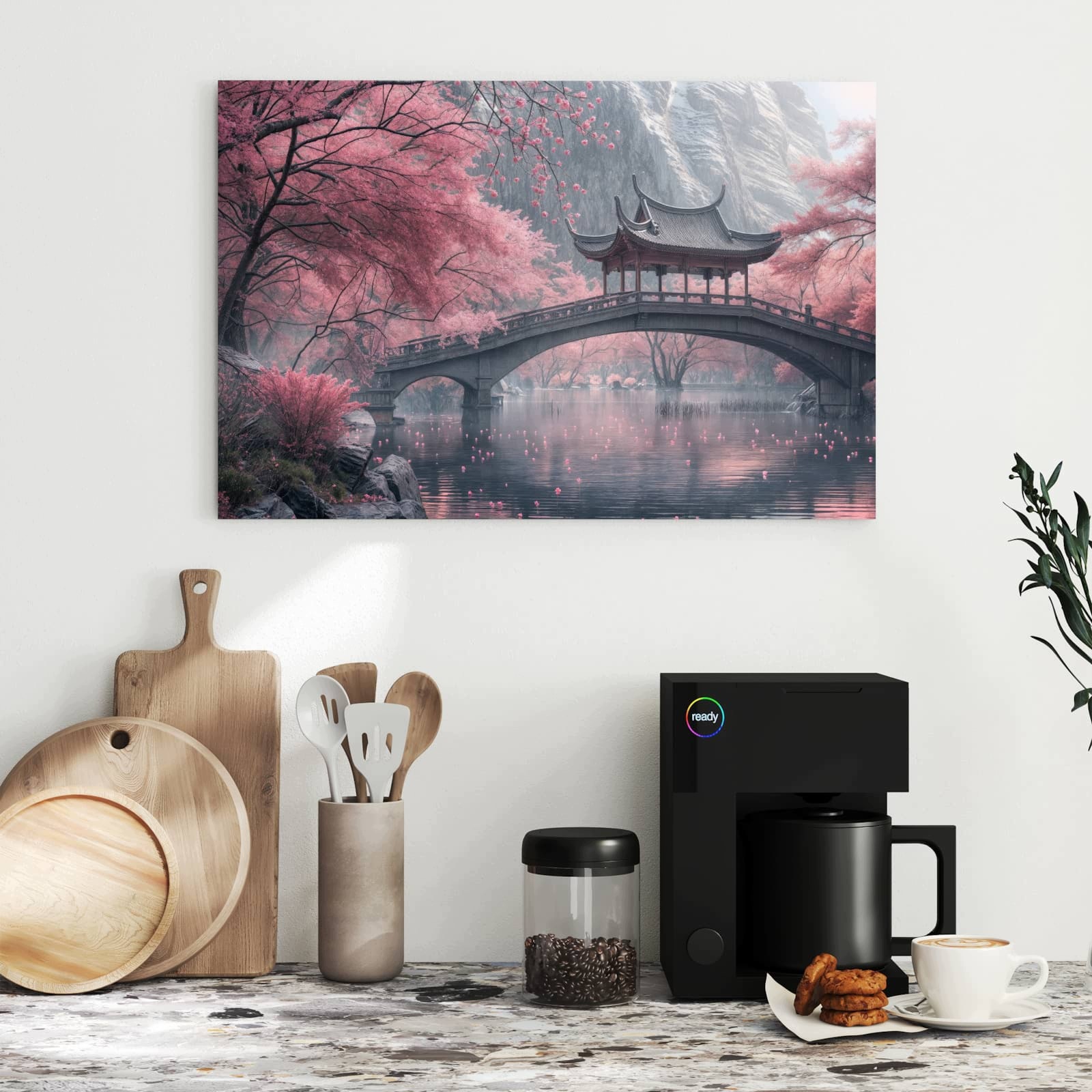 Magnetická tabule – obraz na zeď Japonská zahrada | 60 × 40 cm