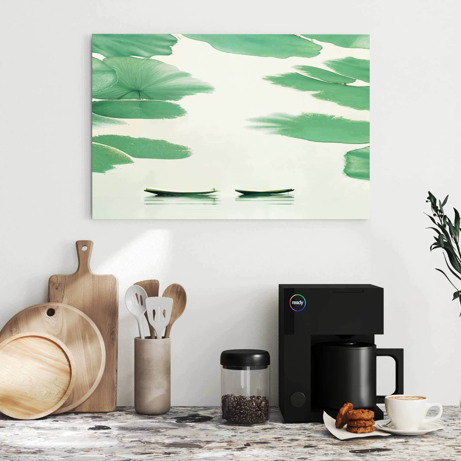 Magnetická tabule – obraz na zeď Lidé jezero | 60 × 40 cm