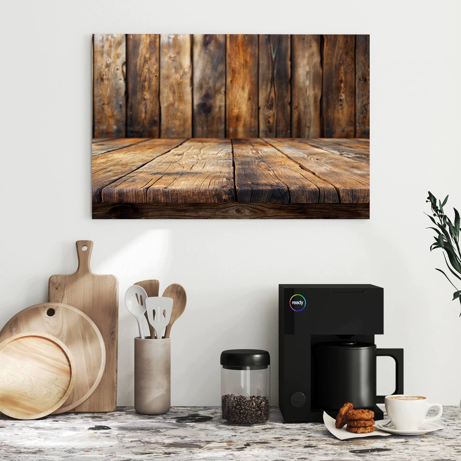 Magnetická tabule – obraz na zeď Vzhled dřevěné podlahy | 60 × 40 cm