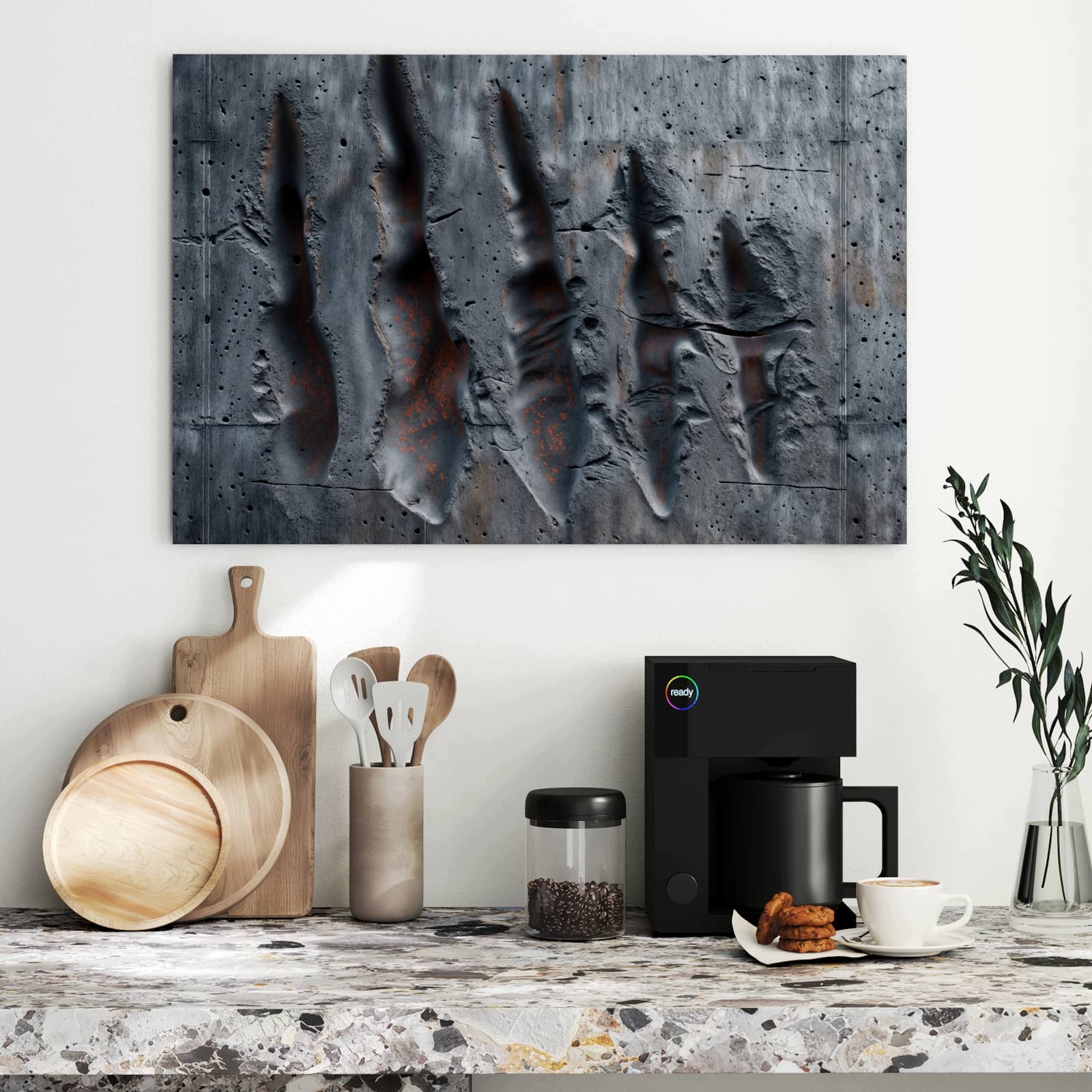 Magnetická tabule – obraz na zeď Texturovaný vzor | 90 × 60 cm