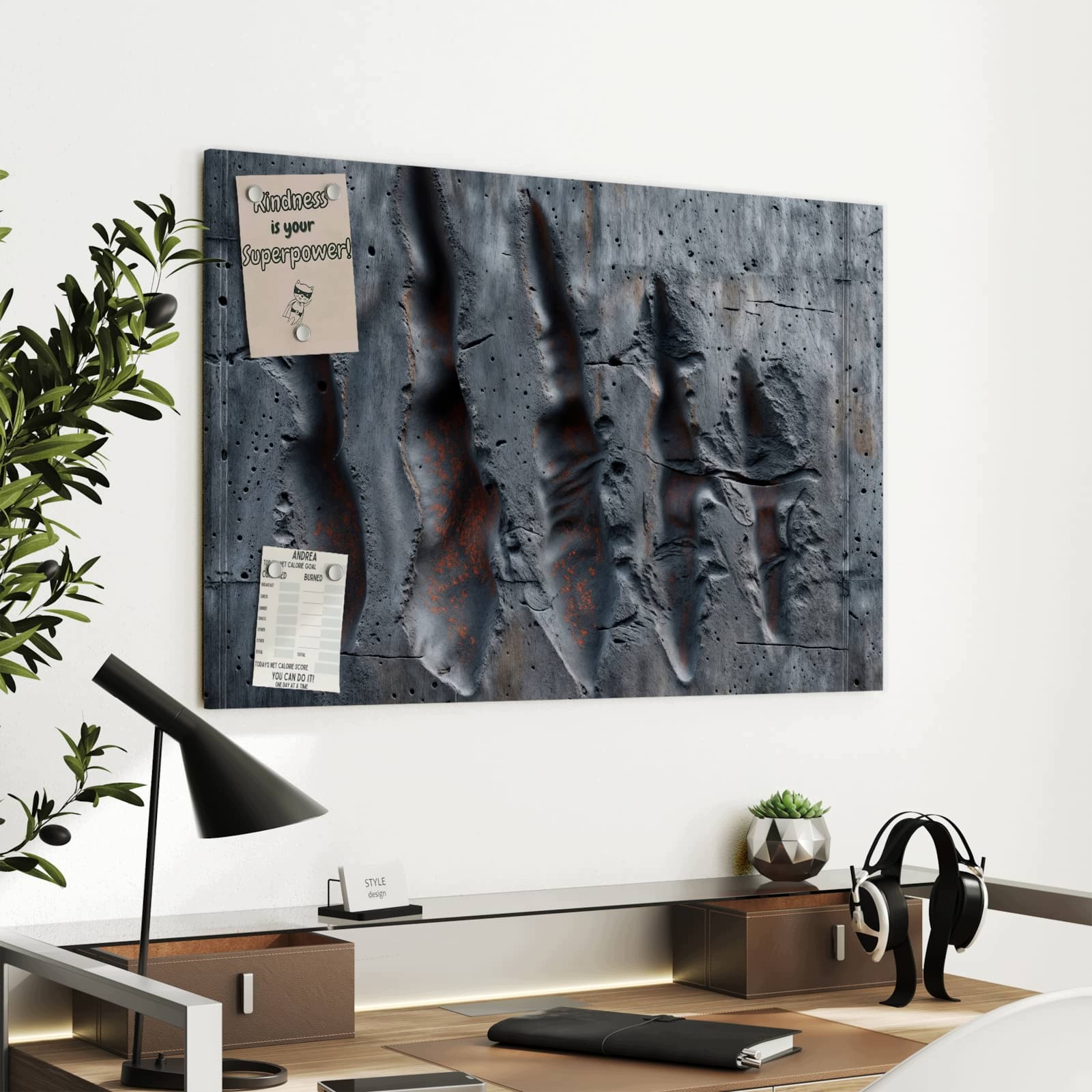 Magnetická tabule – obraz na zeď Texturovaný vzor | 90 × 60 cm