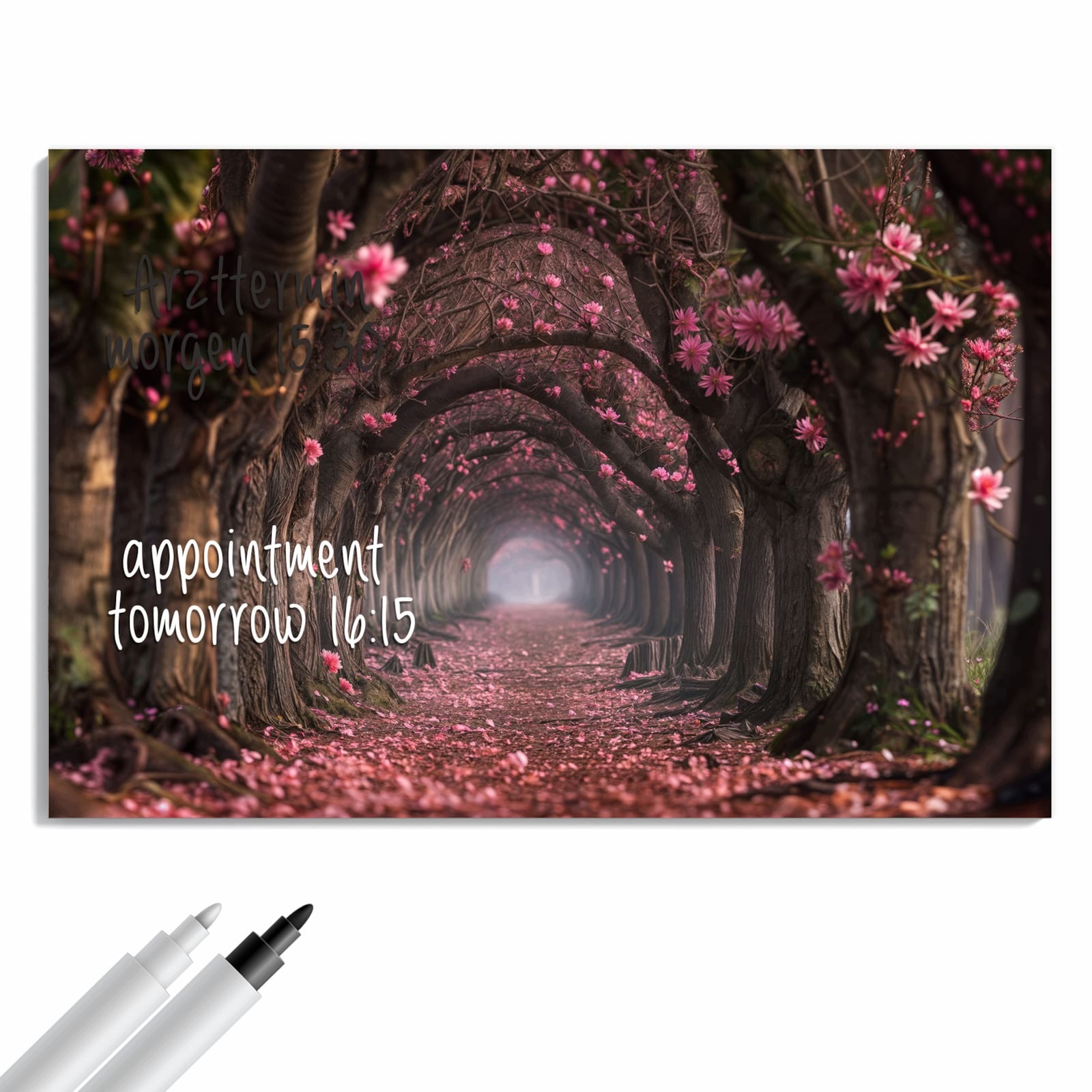 Magnetická tabule – obraz na zeď Květinová stezka | 90 × 60 cm