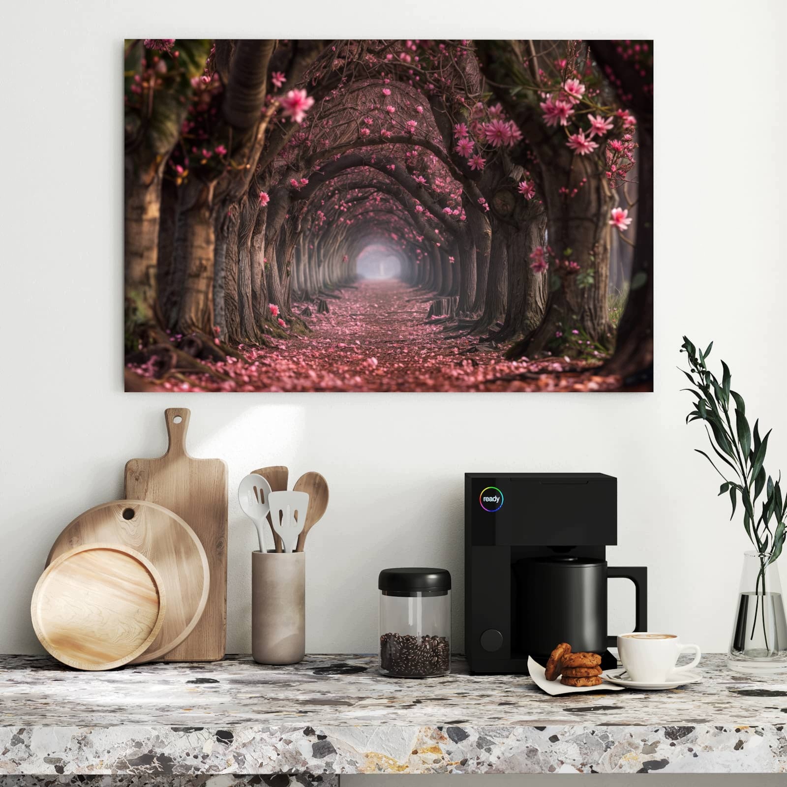 Magnetická tabule – obraz na zeď Květinová stezka | 90 × 60 cm