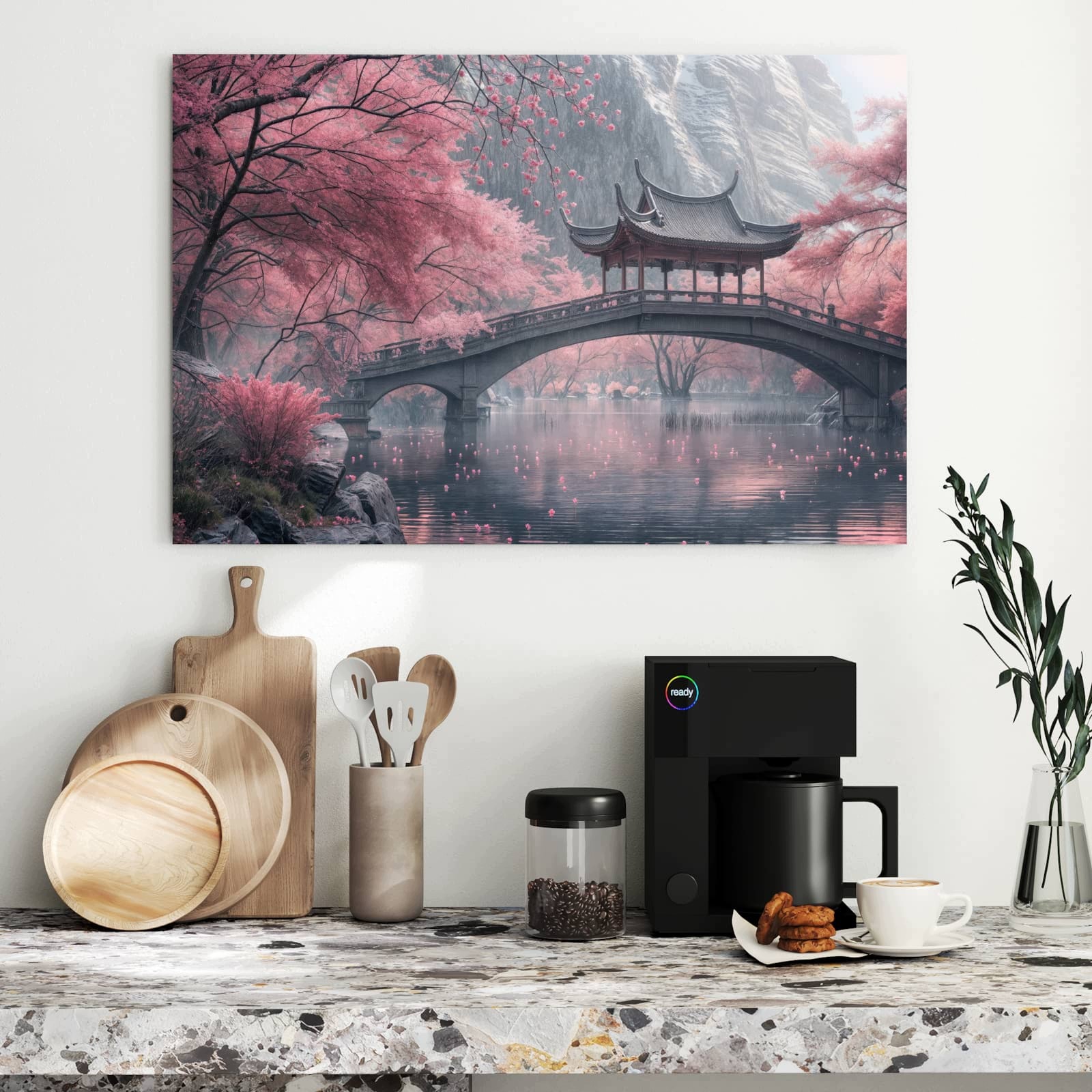 Magnetická tabule – obraz na zeď Japonská zahrada | 90 × 60 cm