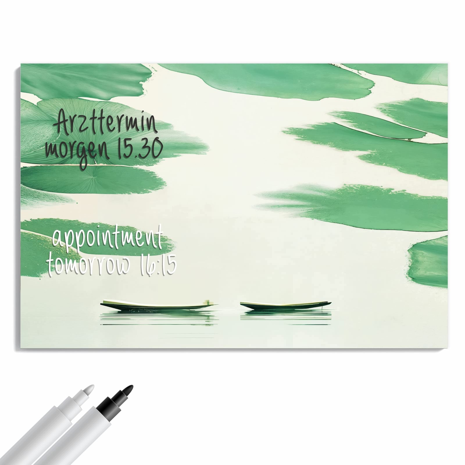 Magnetická tabule – obraz na zeď Lidé jezero | 90 × 60 cm