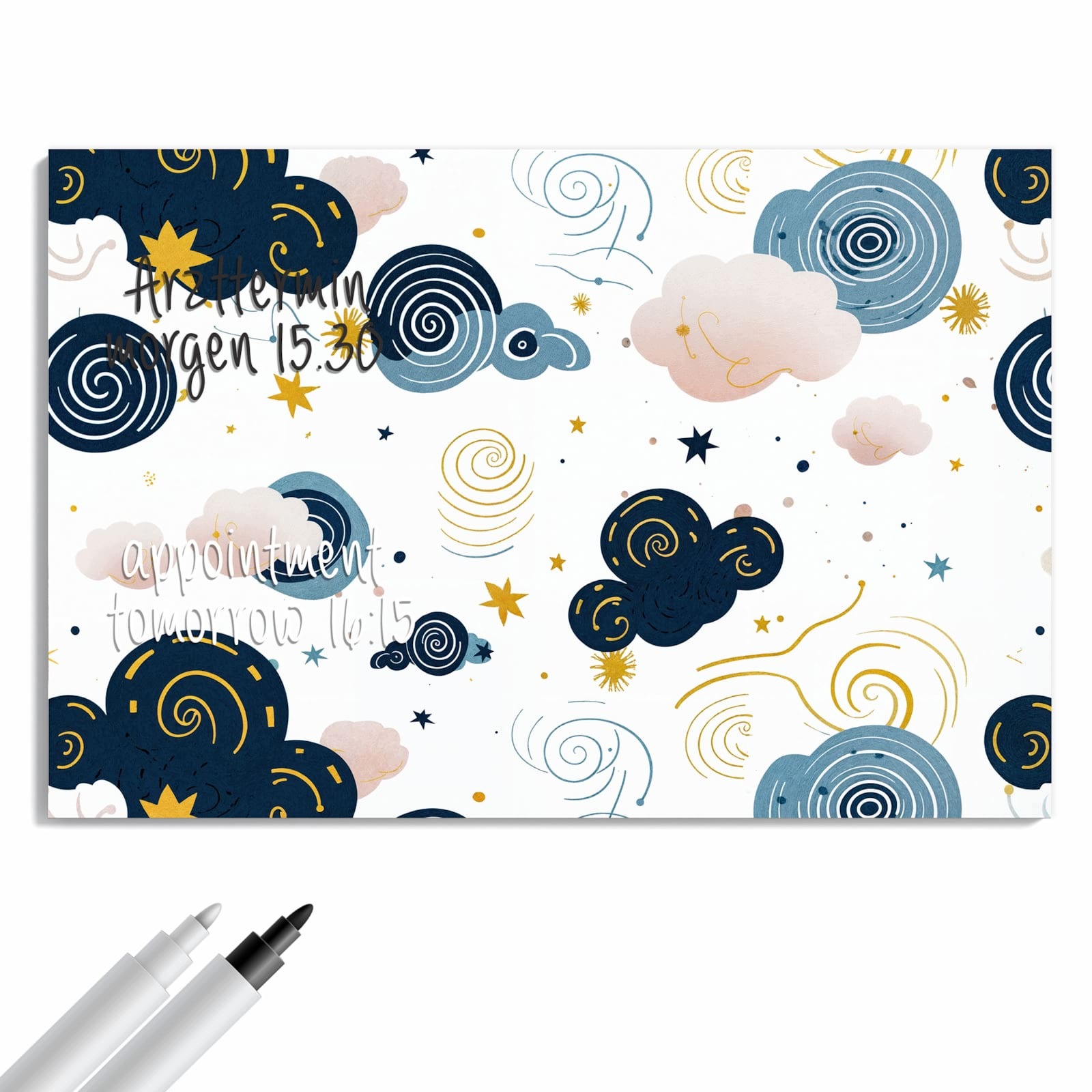 Magnetická tabule – obraz na zeď Vířící mraky design | 60 × 40 cm