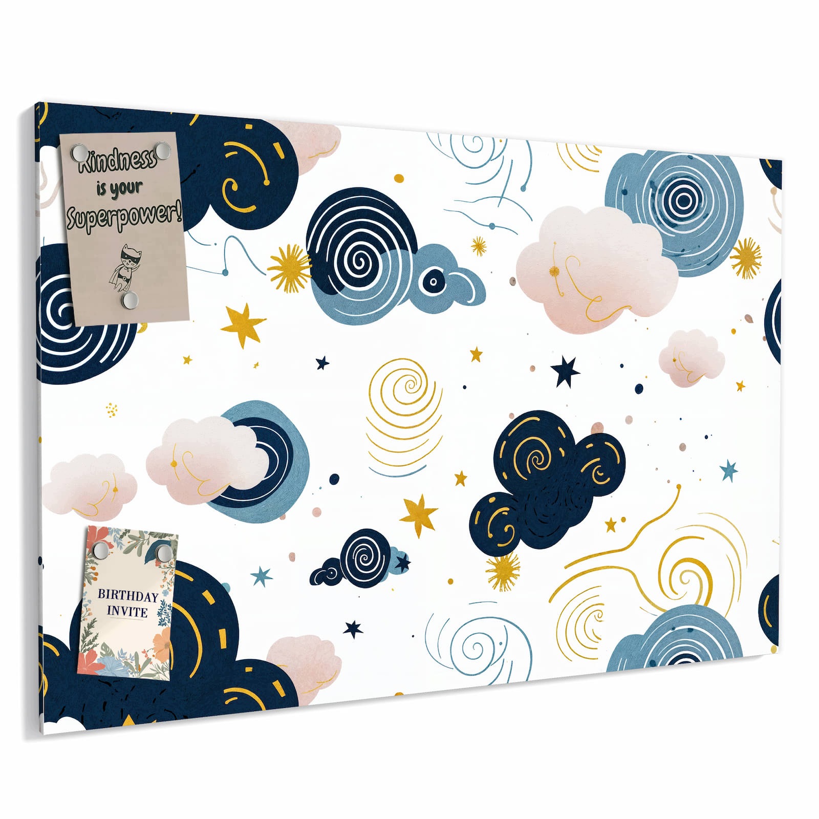 Magnetická tabule – obraz na zeď Vířící mraky design | 60 × 40 cm
