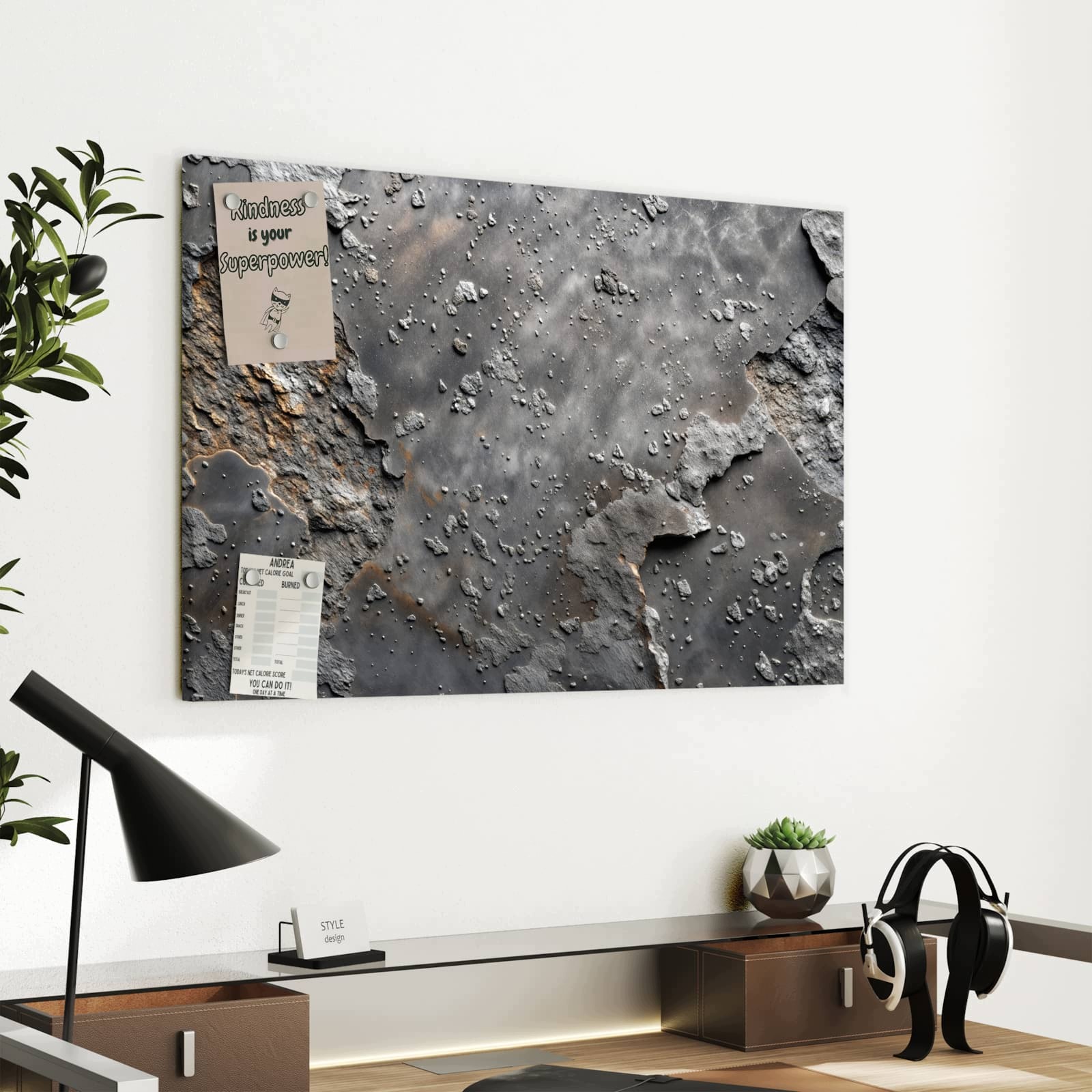 Magnetická tabule – obraz na zeď Zvětralý povrch | 60 × 40 cm