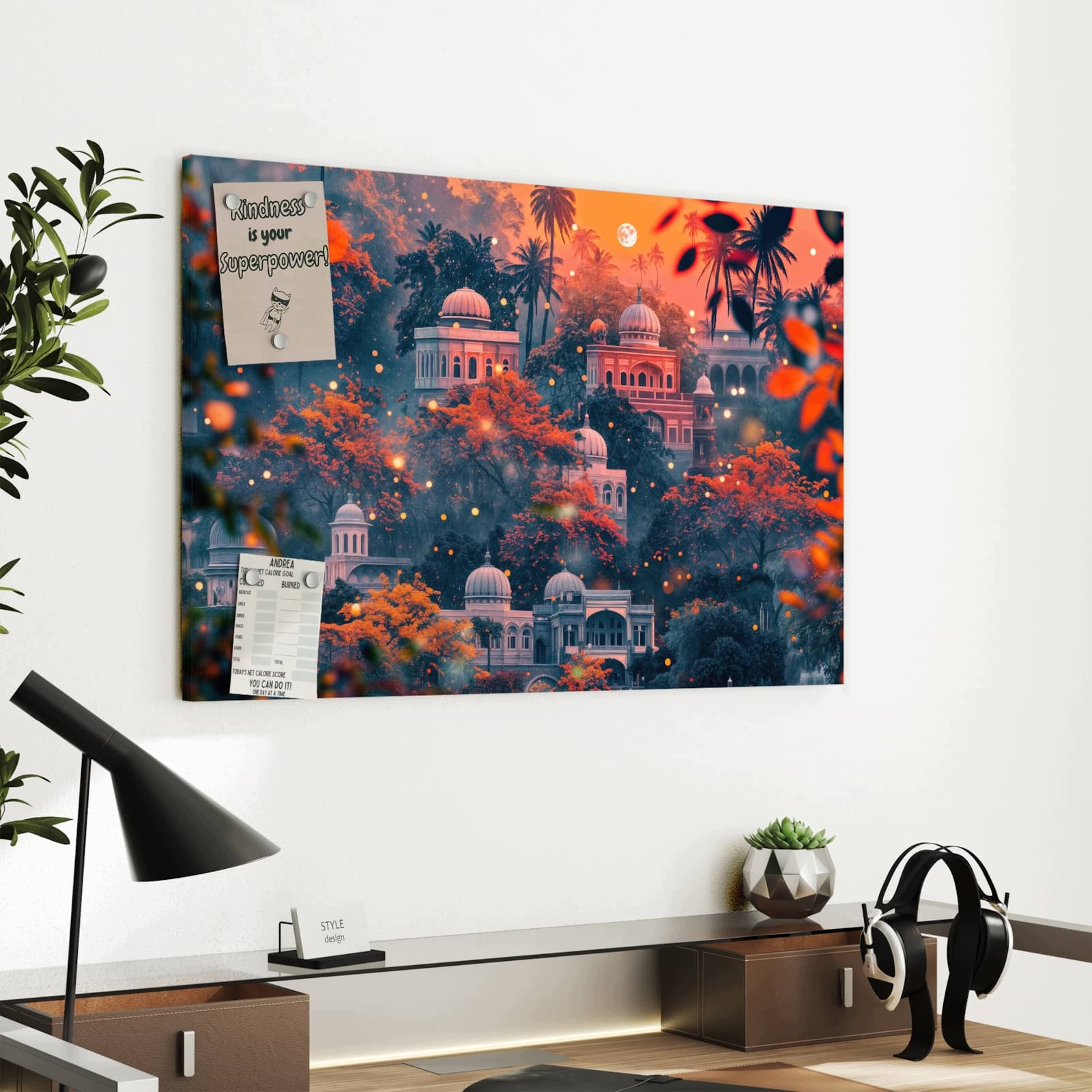 Magnetická tabule – obraz na zeď Snový chrám | 60 × 40 cm