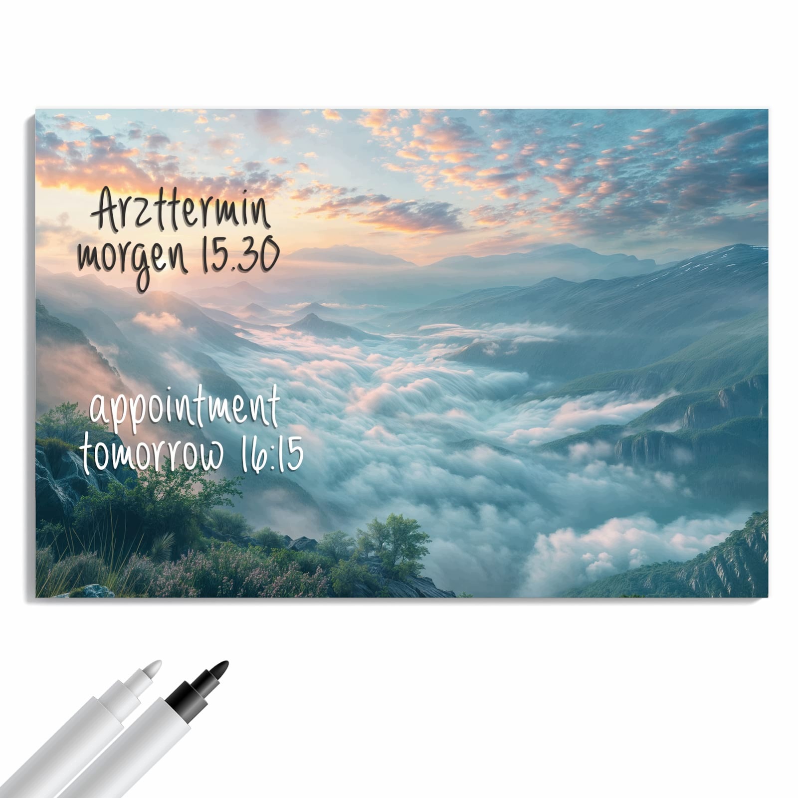 Magnetická tabule – obraz na zeď Ranní mlha hory | 60 × 40 cm