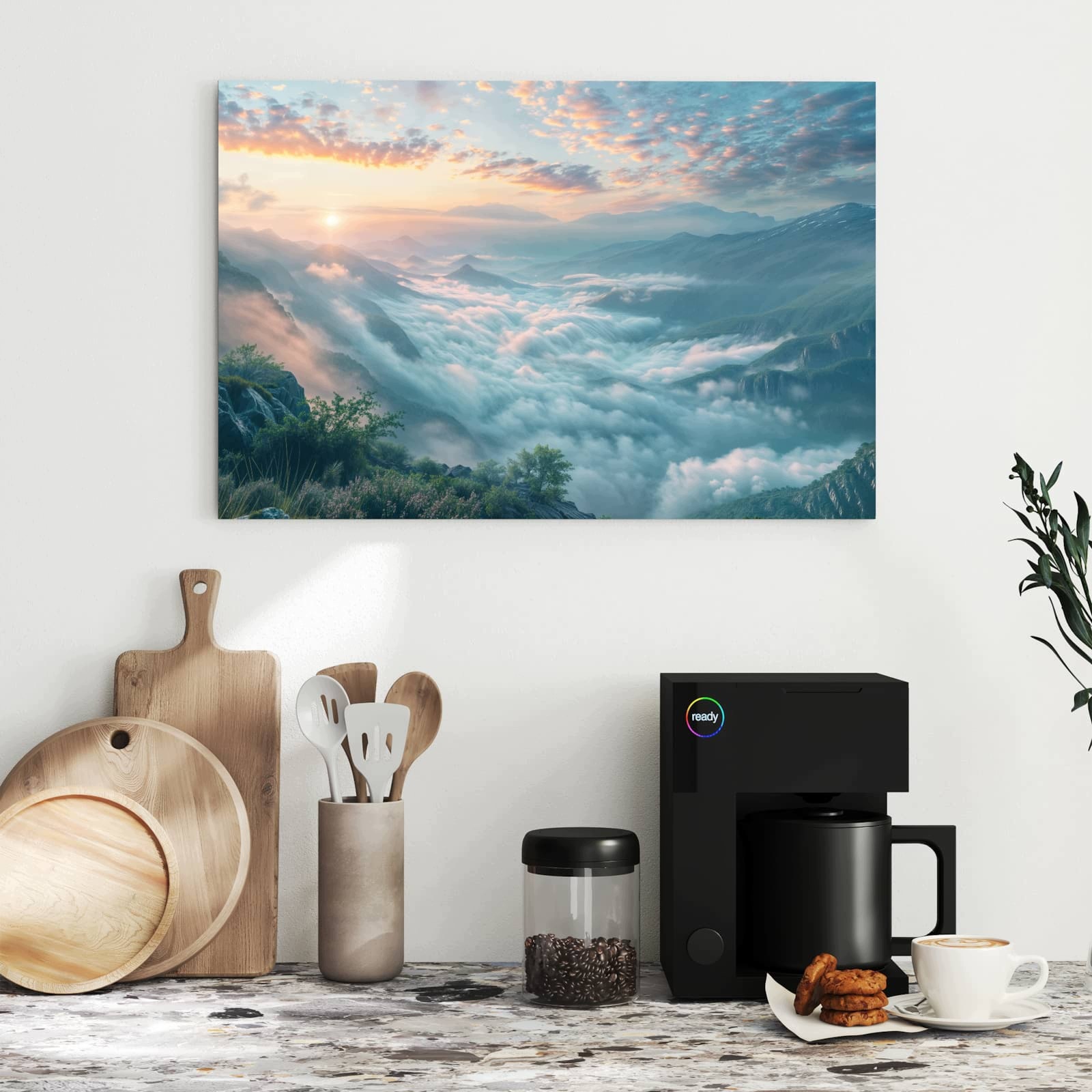 Magnetická tabule – obraz na zeď Ranní mlha hory | 60 × 40 cm