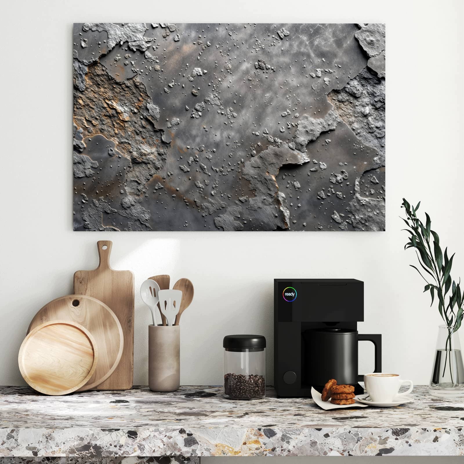 Magnetická tabule – obraz na zeď Zvětralý povrch | 90 × 60 cm