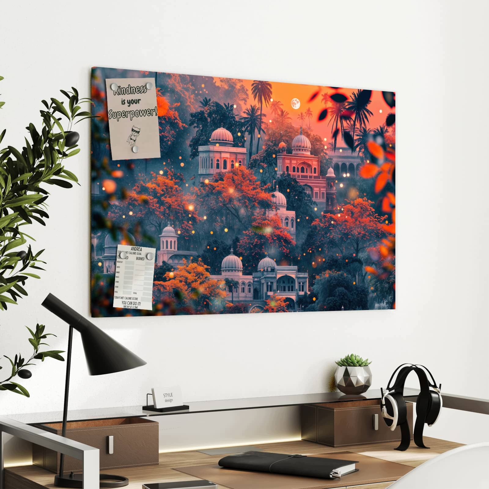 Magnetická tabule – obraz na zeď Snový chrám | 90 × 60 cm