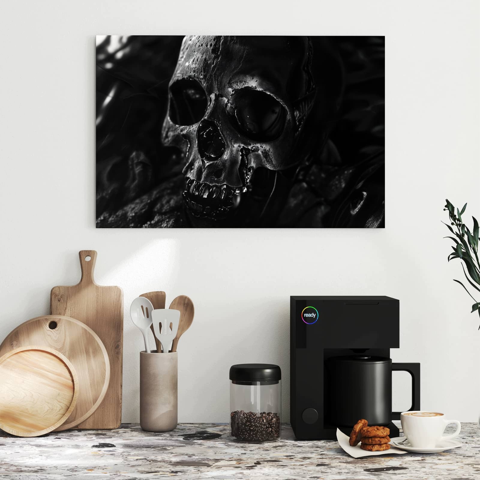 Magnetická tabule – obraz na zeď Fotografie lebky | 60 × 40 cm