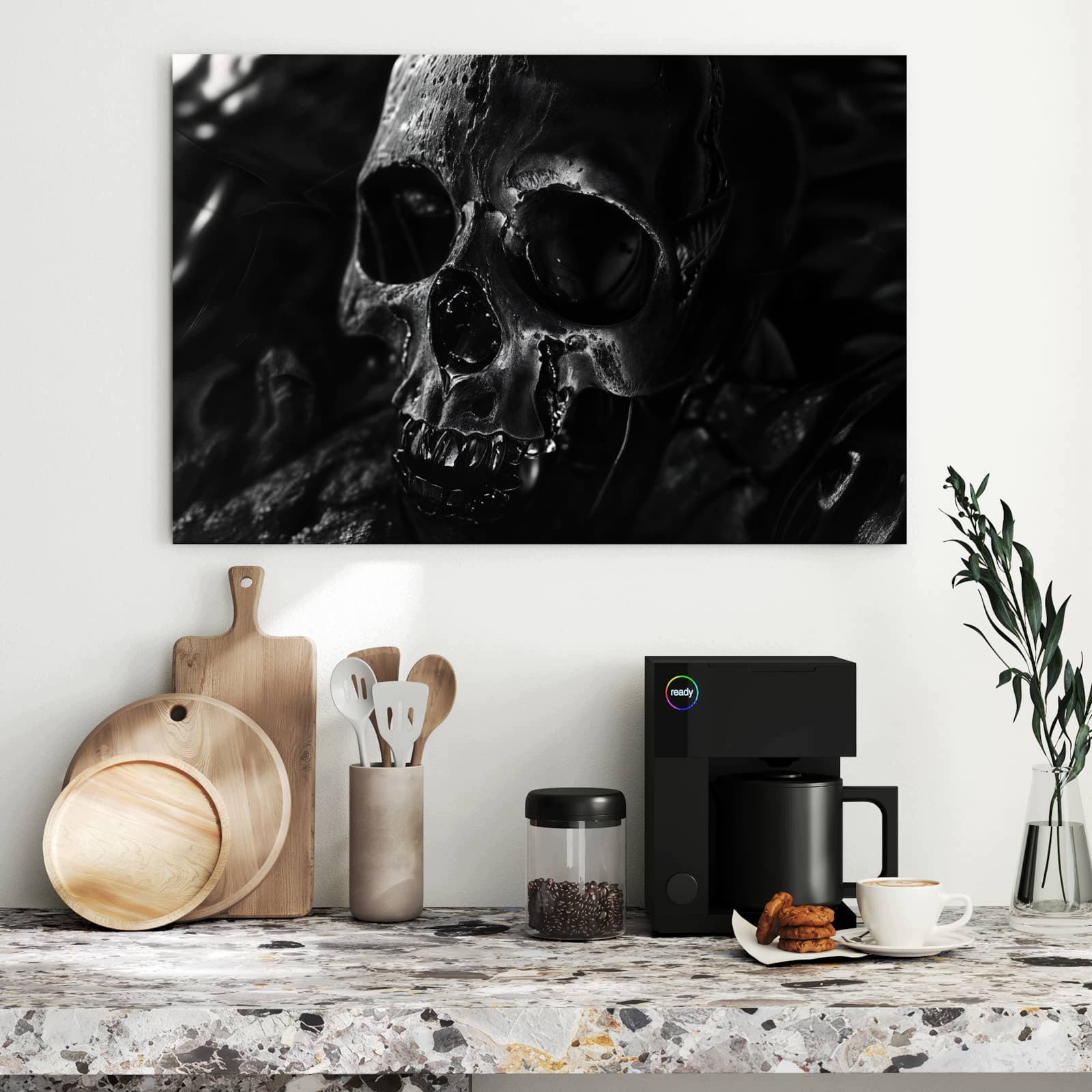 Magnetická tabule – obraz na zeď Fotografie lebky | 90 × 60 cm