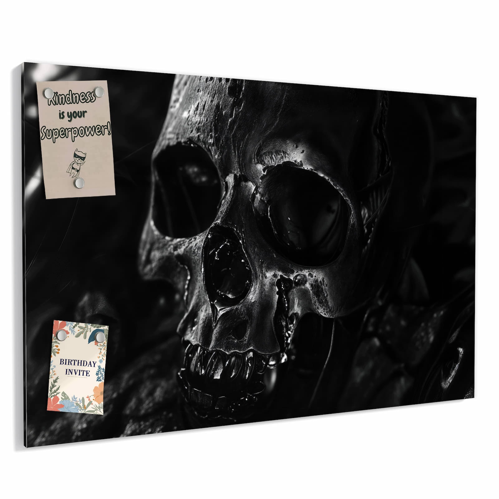 Magnetická tabule – obraz na zeď Fotografie lebky | 90 × 60 cm
