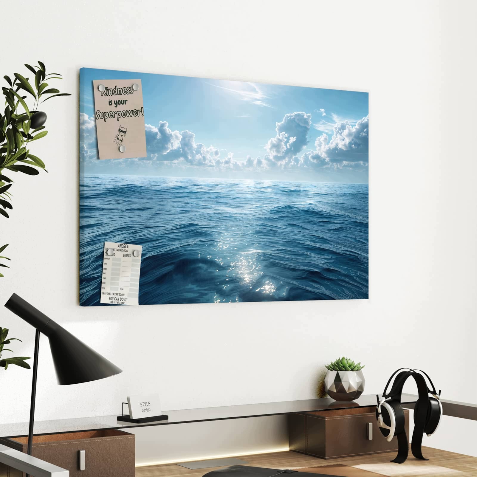 Magnetická tabule – obraz na zeď Výhled na moře | 60 × 40 cm