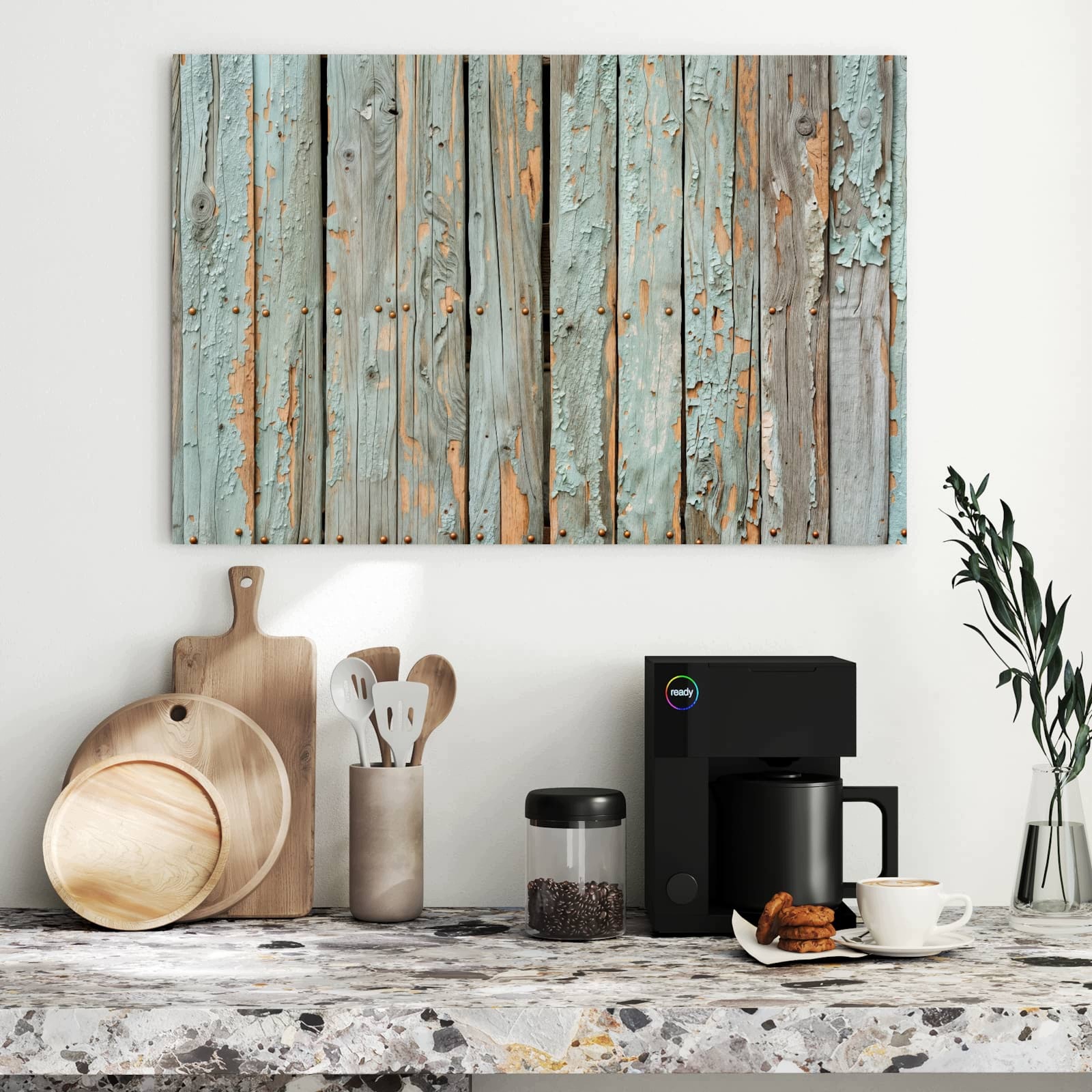 Magnetická tabule – obraz na zeď Zvětralá dřevěná prkna | 90 × 60 cm