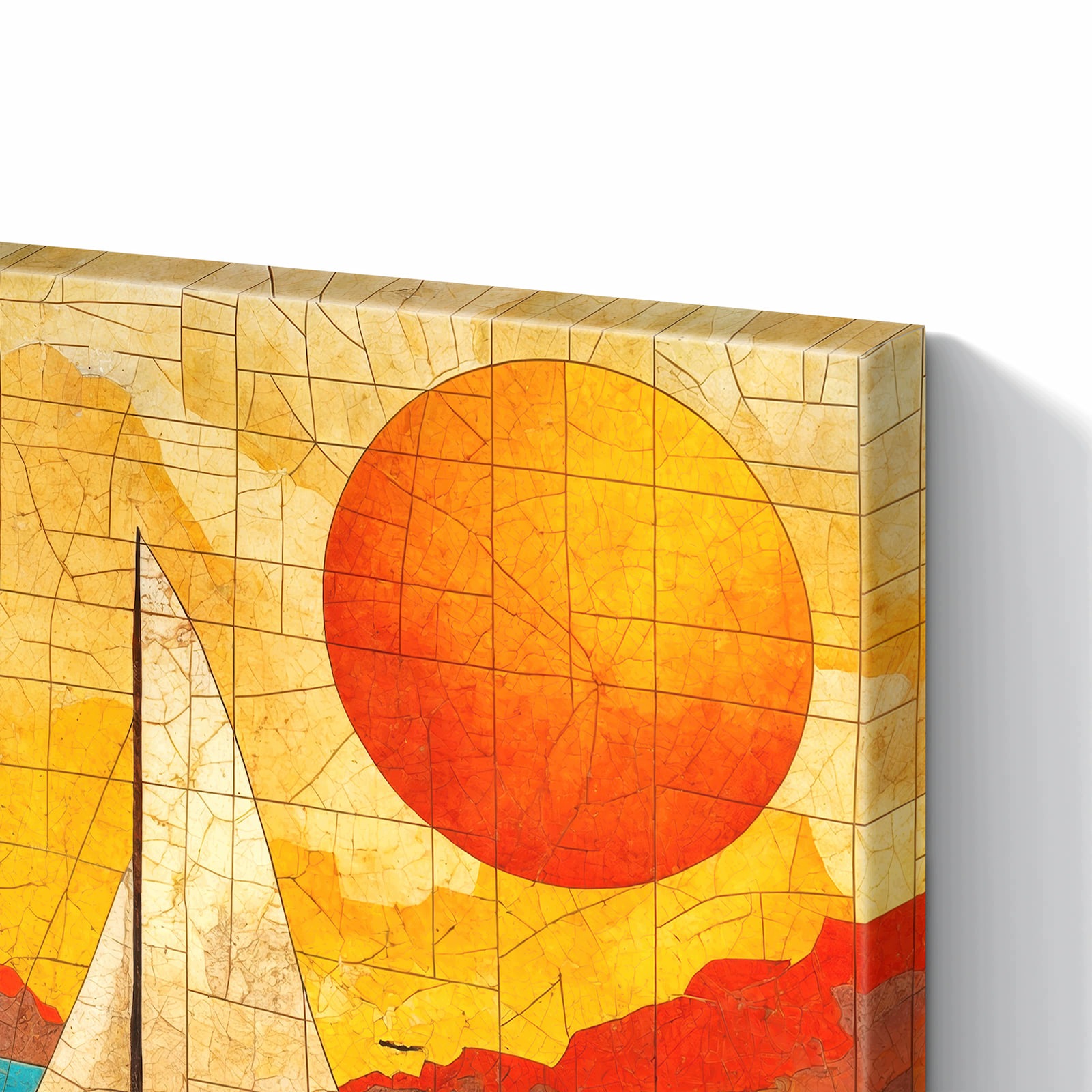 Magnetická tabule – obraz na zeď Plachetnice západ slunce | 60 × 40 cm