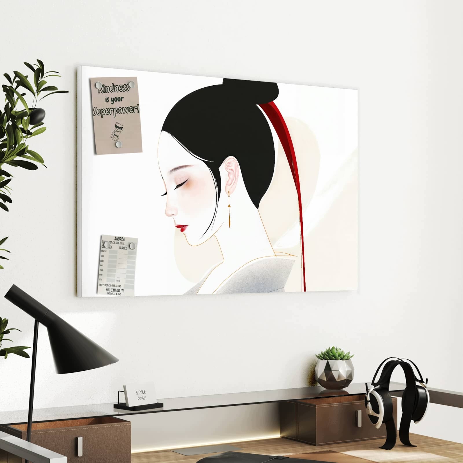 Magnetická tabule – obraz na zeď Stylové abstrakce | 60 × 40 cm