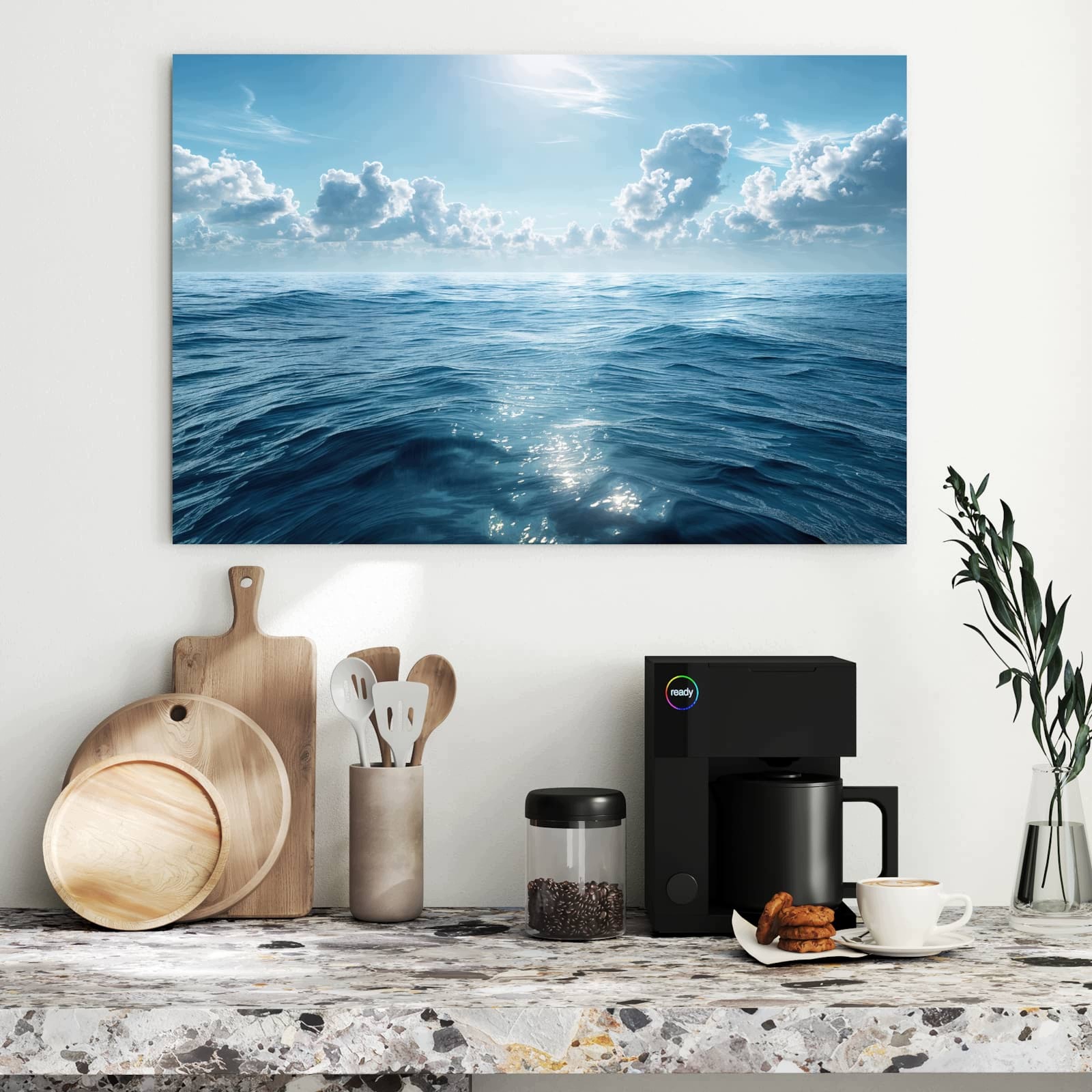 Magnetická tabule – obraz na zeď Výhled na moře | 90 × 60 cm