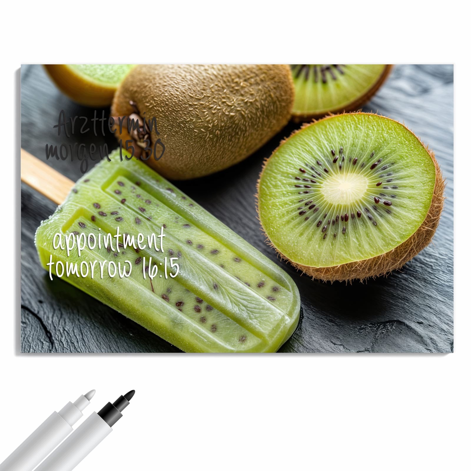 Magnetická tabule – obraz na zeď Kiwi led stonek | 90 × 60 cm