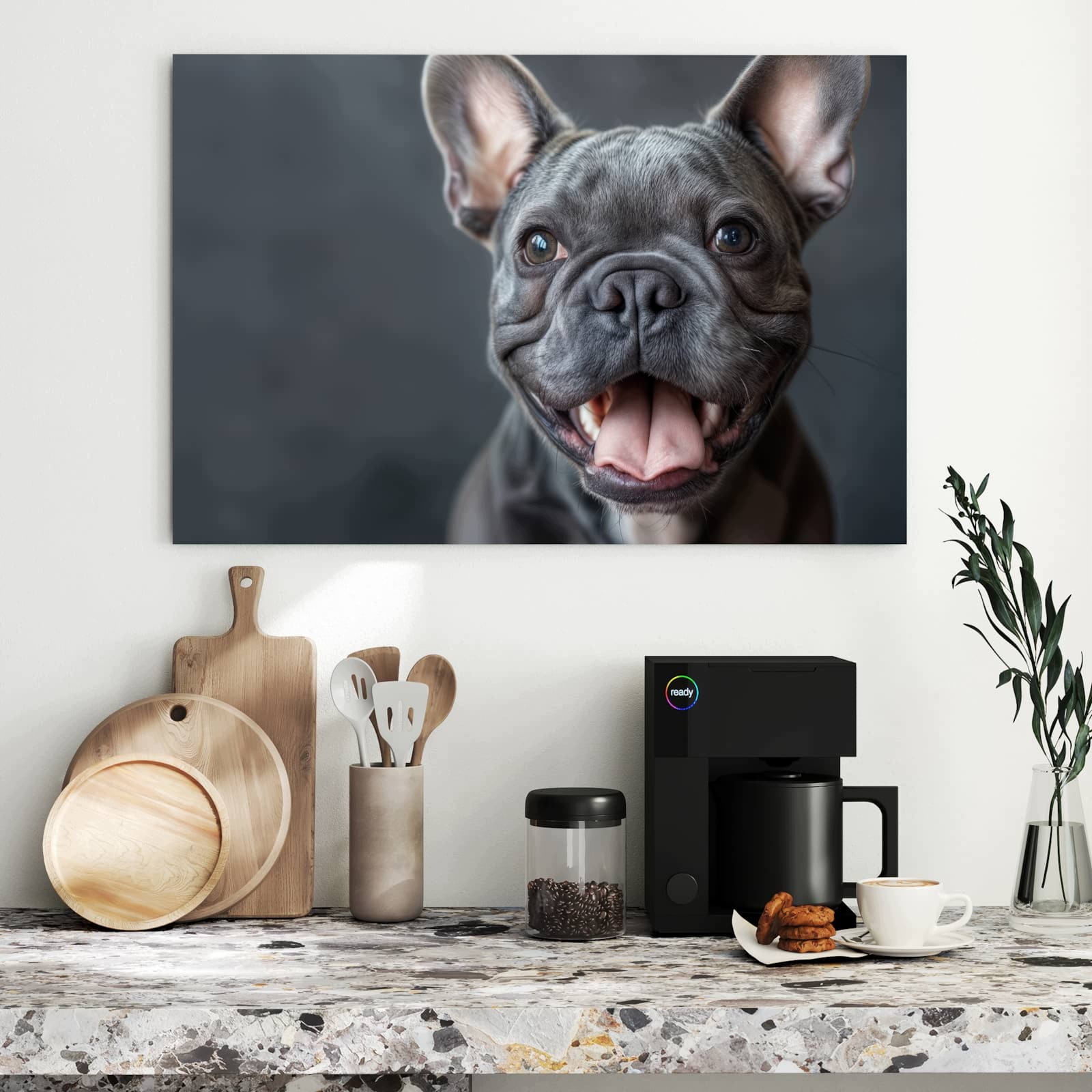 Magnetická tabule – obraz na zeď Smějící se pes | 90 × 60 cm