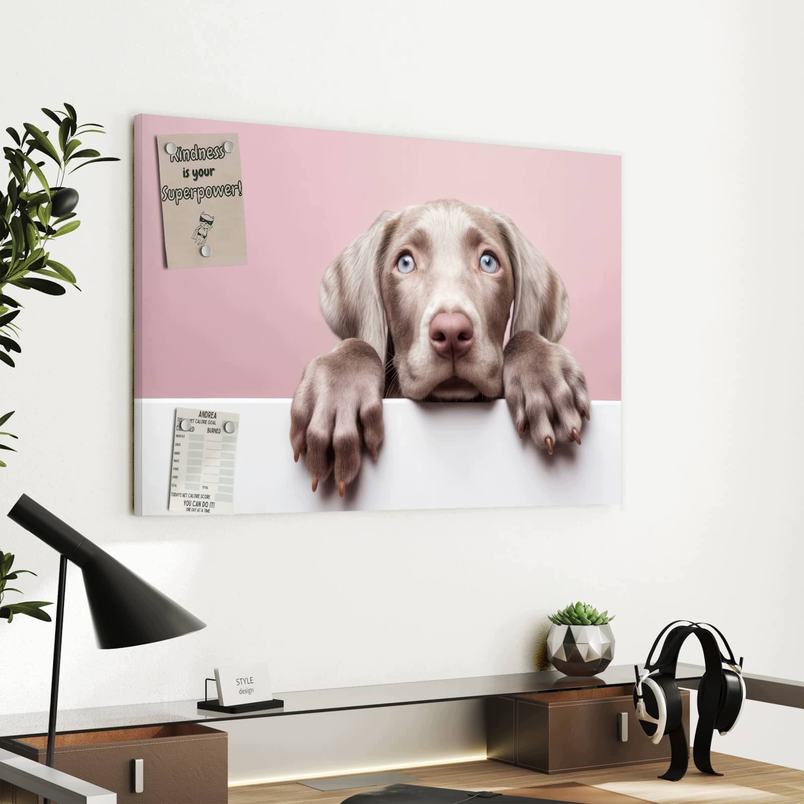 Magnetická tabule – obraz na zeď Roztomilé štěně | 60 × 40 cm