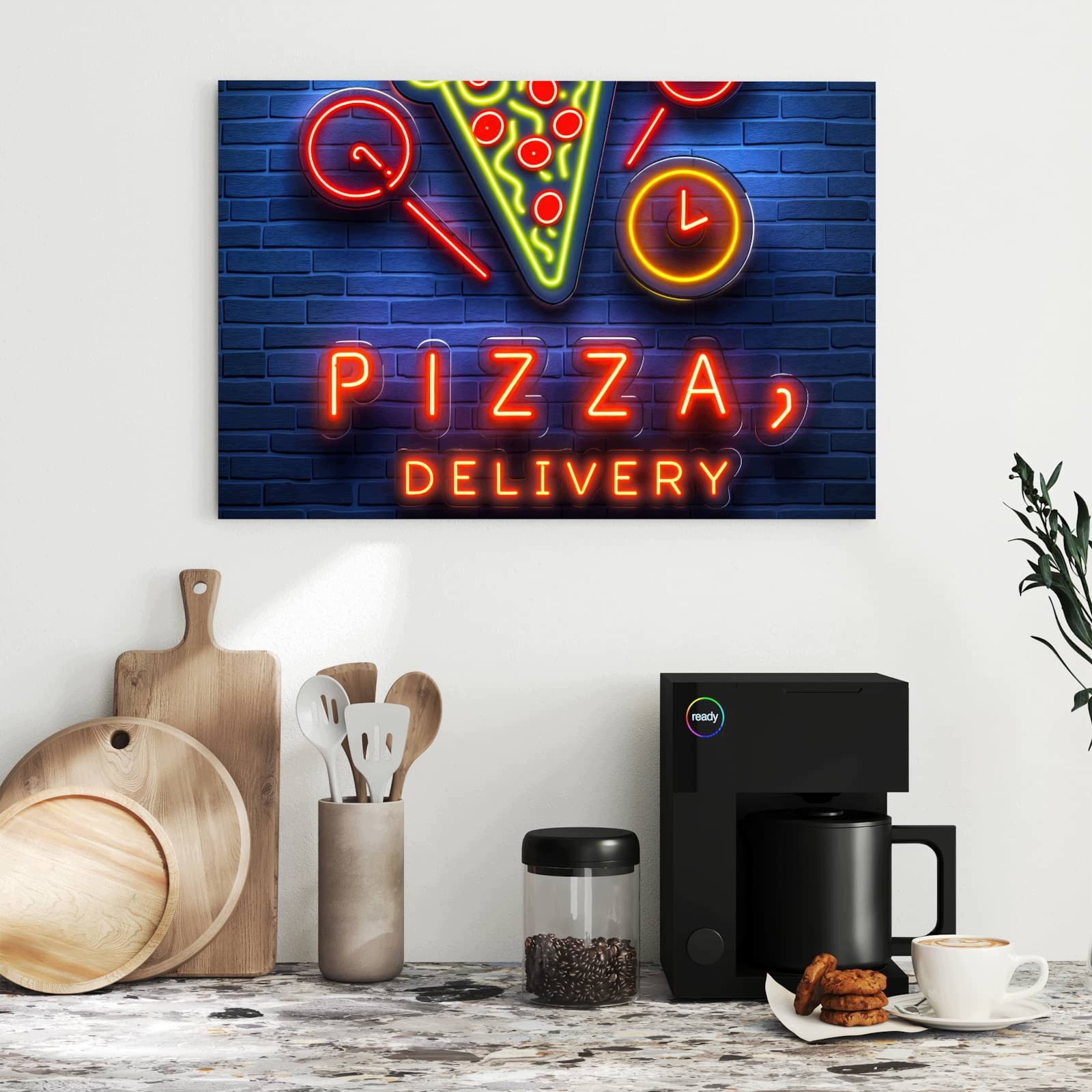 Magnetická tabule – obraz na zeď Rozvoz pizzy | 60 × 40 cm