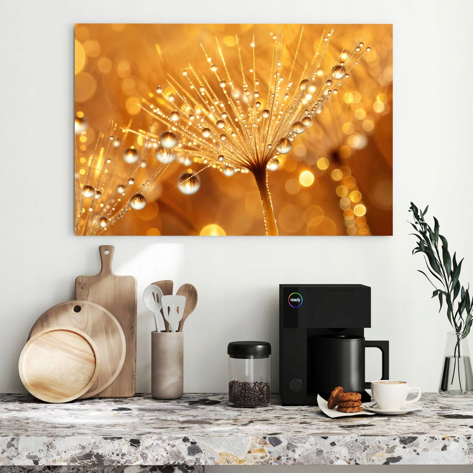 Magnetická tabule – obraz na zeď Pampeliška lékařská kapka | 90 × 60 cm