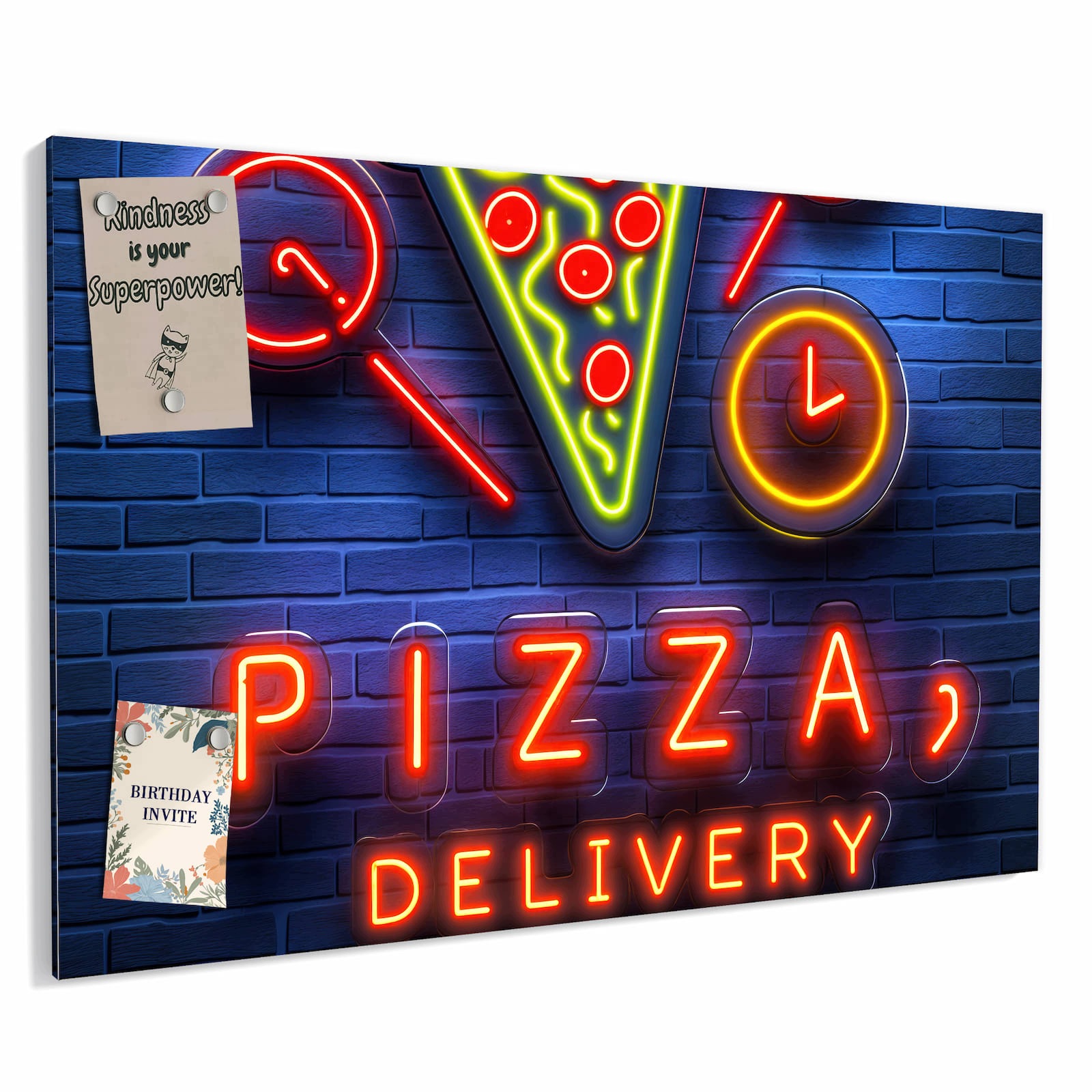 Magnetická tabule – obraz na zeď Rozvoz pizzy | 90 × 60 cm