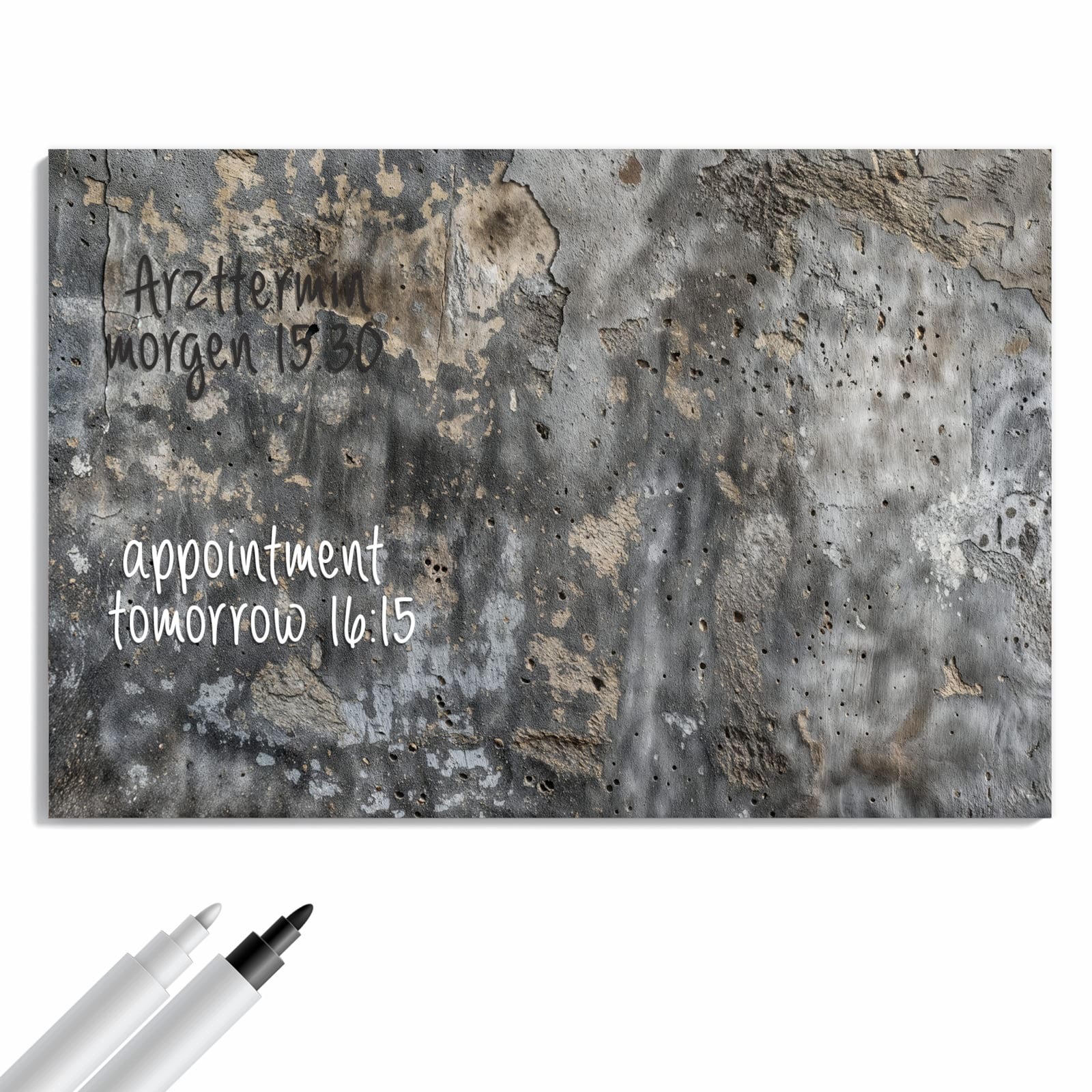 Magnetická tabule – obraz na zeď Drsná betonová stěna | 90 × 60 cm