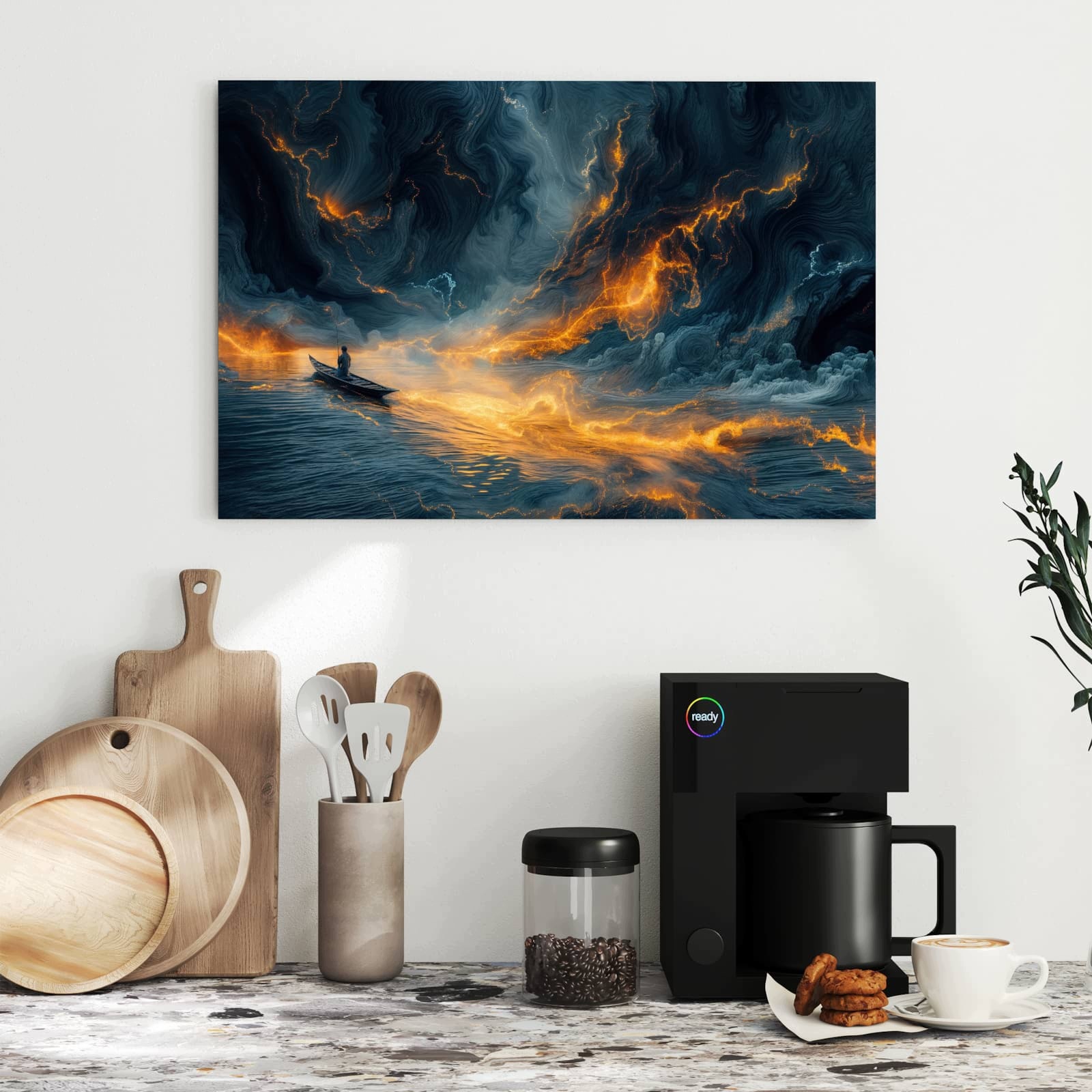 Magnetická tabule – obraz na zeď Oheň voda | 60 × 40 cm