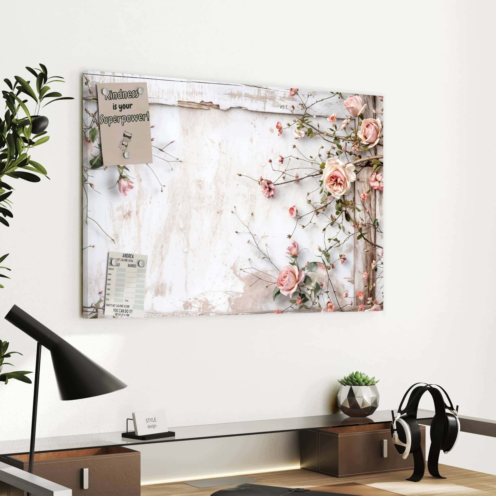 Magnetická tabule – obraz na zeď Elegantní růže – motiv 2 | 60 × 40 cm
