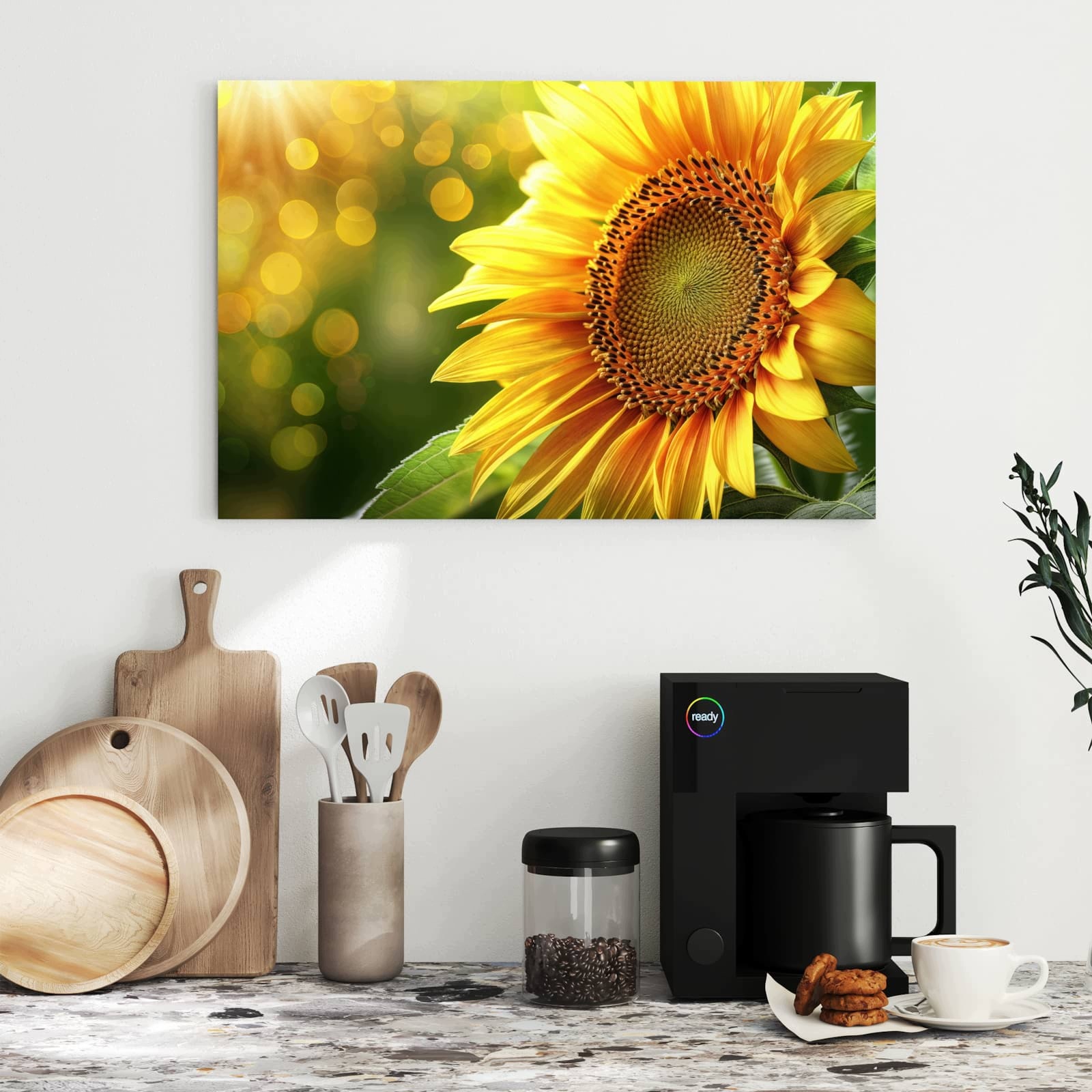 Magnetická tabule – obraz na zeď Slunečnice květina | 60 × 40 cm
