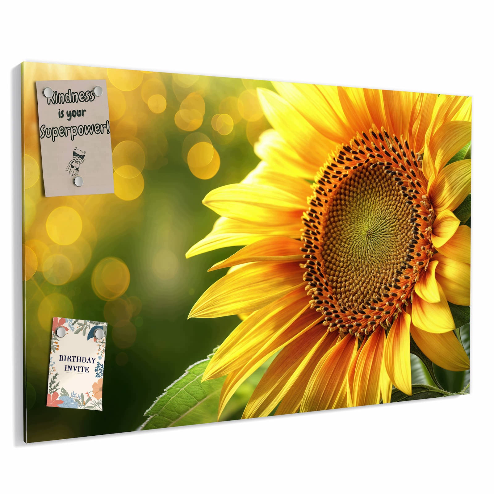 Magnetická tabule – obraz na zeď Slunečnice květina | 60 × 40 cm