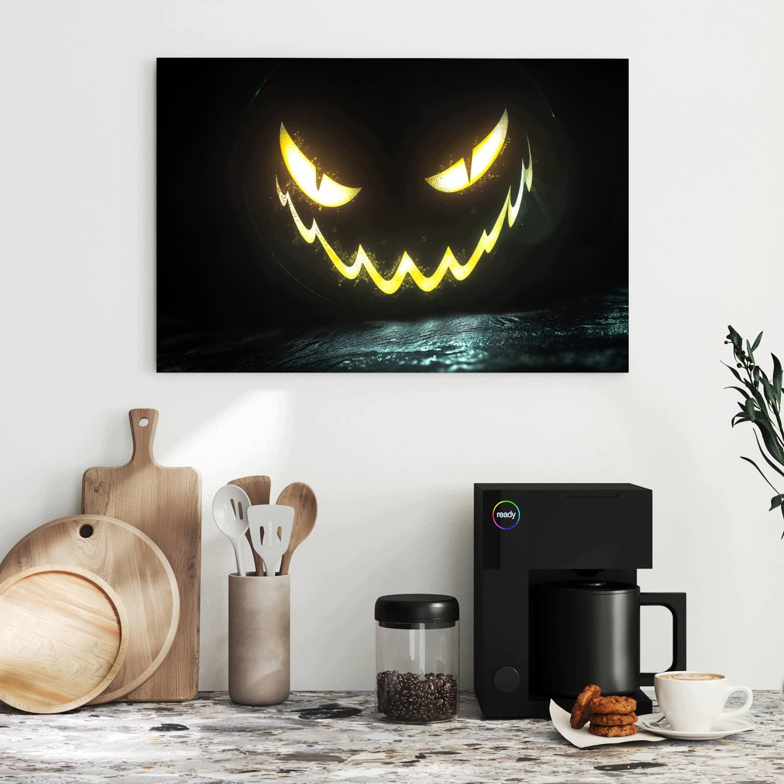 Magnetická tabule – obraz na zeď Zářící dýně | 60 × 40 cm