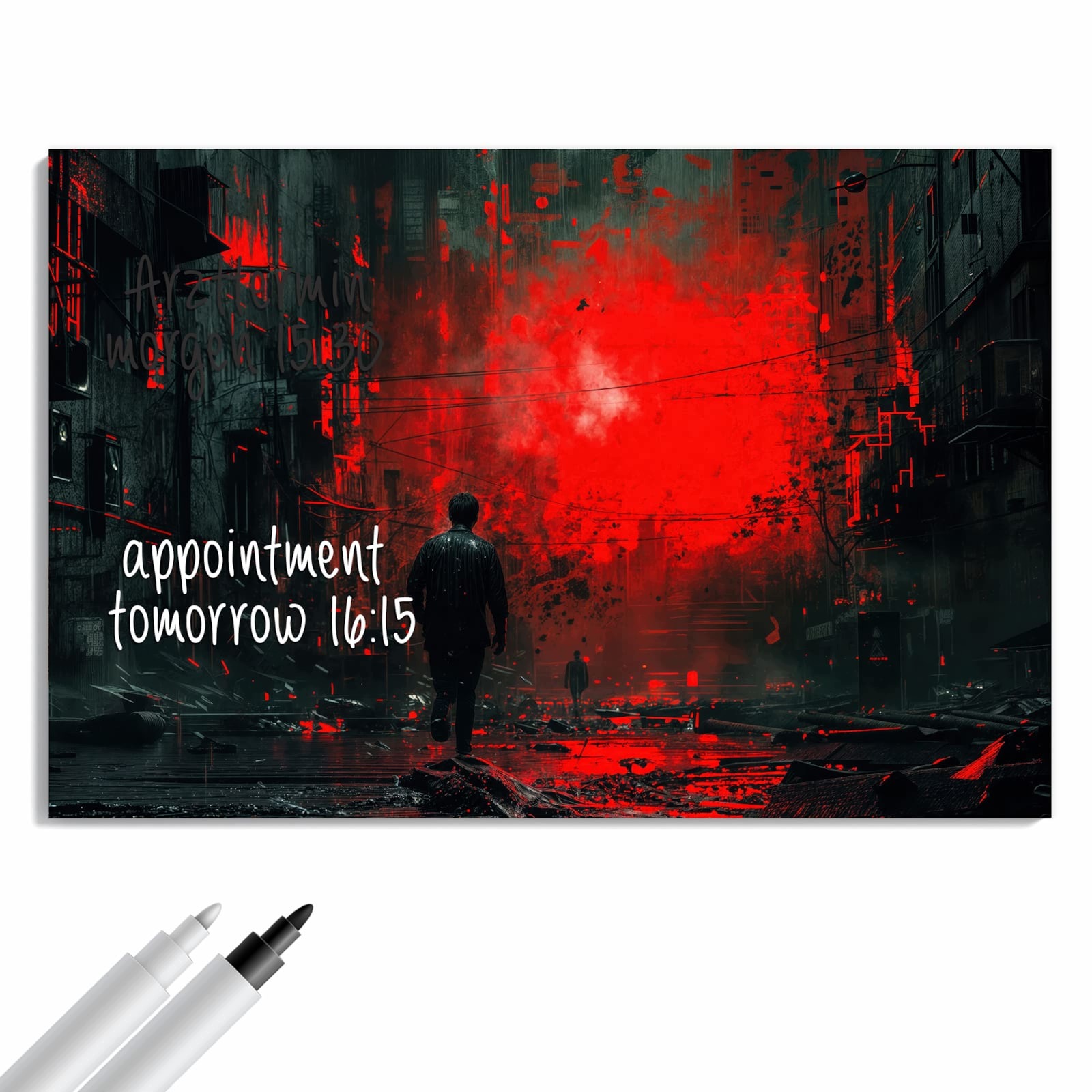 Magnetická tabule – obraz na zeď Opuštěná ulice | 60 × 40 cm