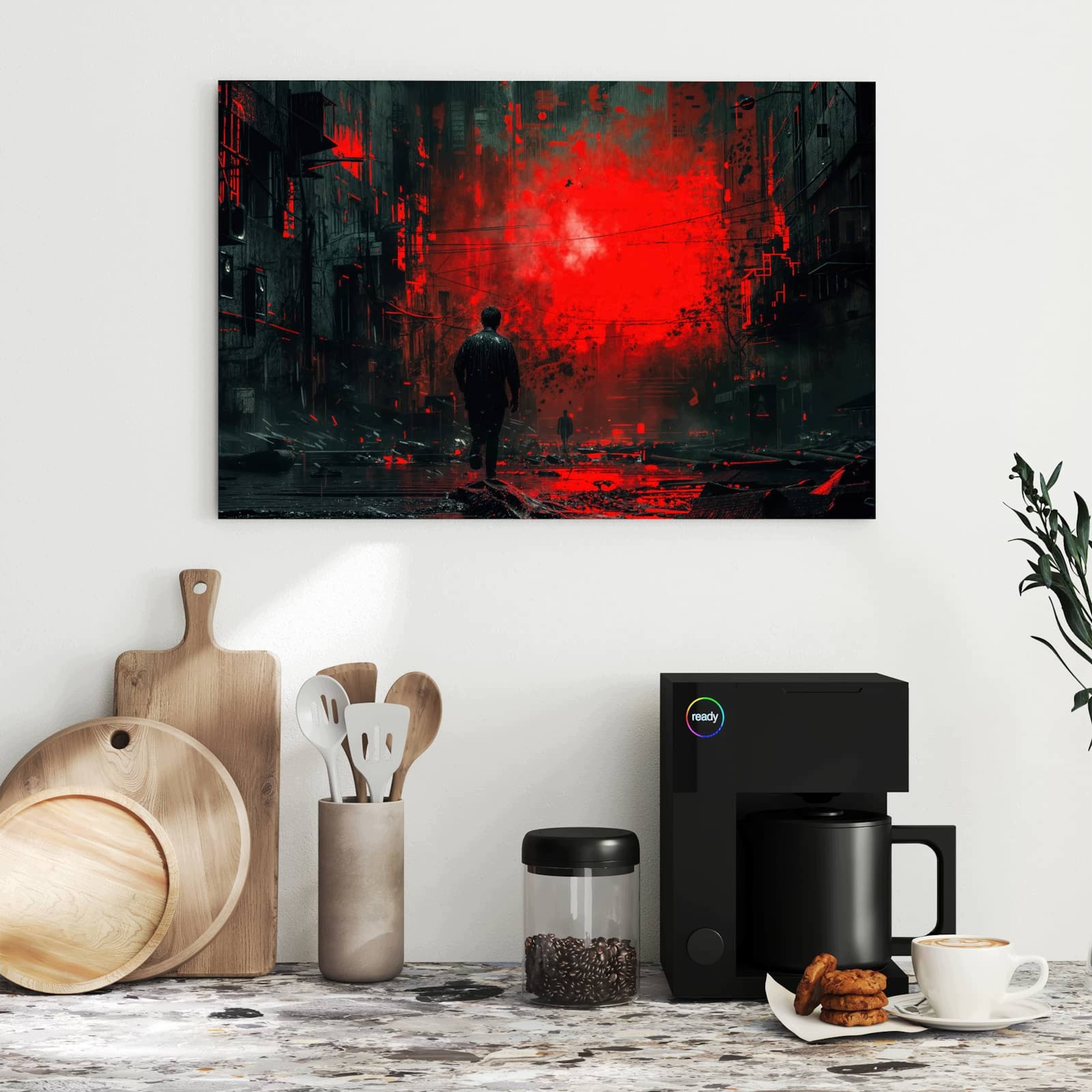 Magnetická tabule – obraz na zeď Opuštěná ulice | 60 × 40 cm