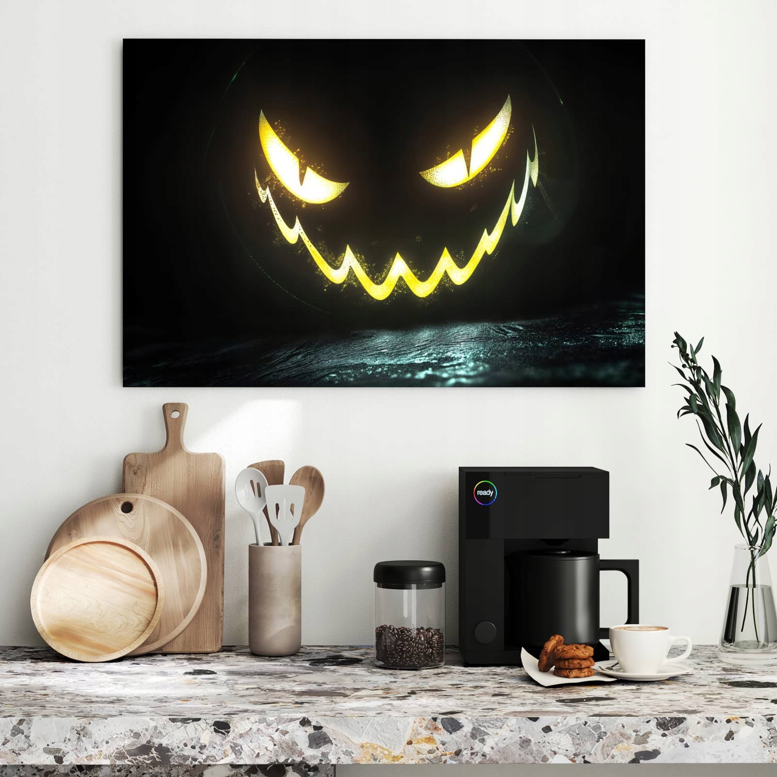 Magnetická tabule – obraz na zeď Zářící dýně | 90 × 60 cm