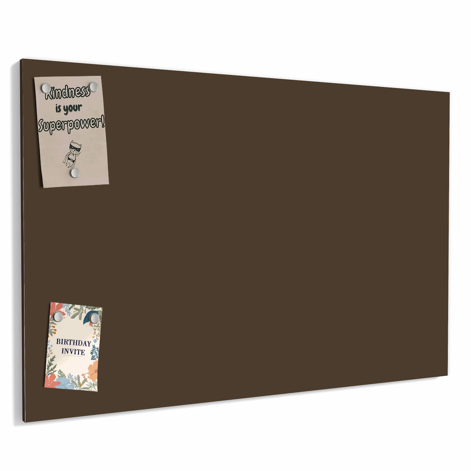 Magnetická tabule – obraz na zeď Tmavě hnědé pozadí | 60 × 40 cm