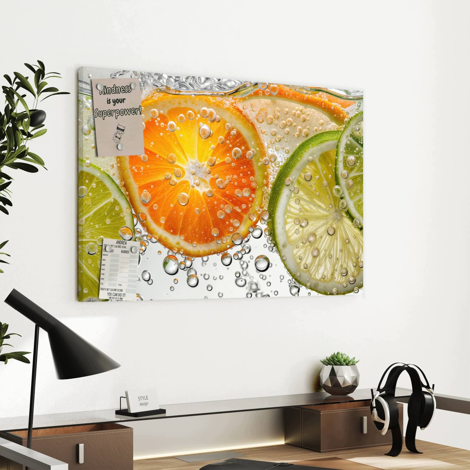 Magnetická tabule – obraz na zeď Ovoce cákance | 60 × 40 cm