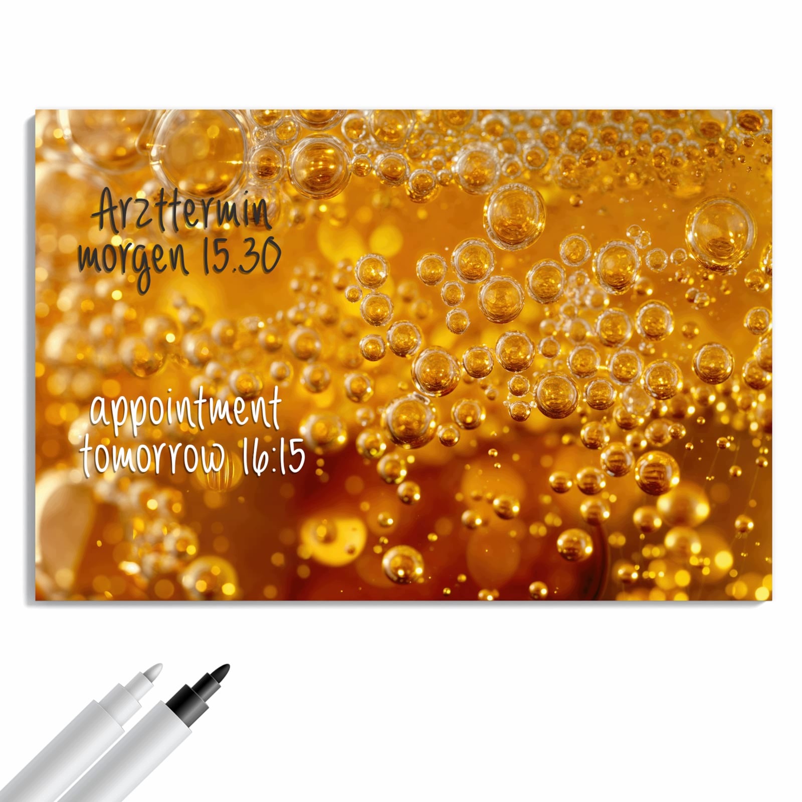 Magnetická tabule – obraz na zeď Šumivé bublinky | 90 × 60 cm