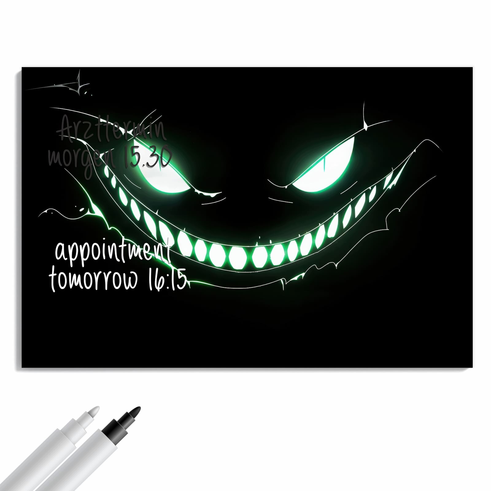 Magnetická tabule – obraz na zeď Usměvavá tvář | 90 × 60 cm