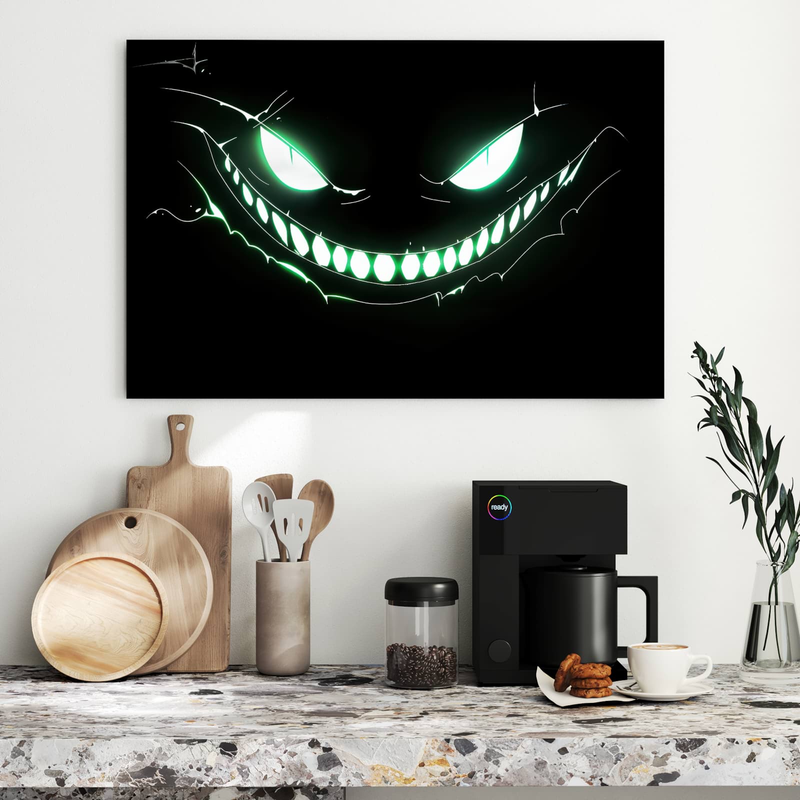 Magnetická tabule – obraz na zeď Usměvavá tvář | 90 × 60 cm