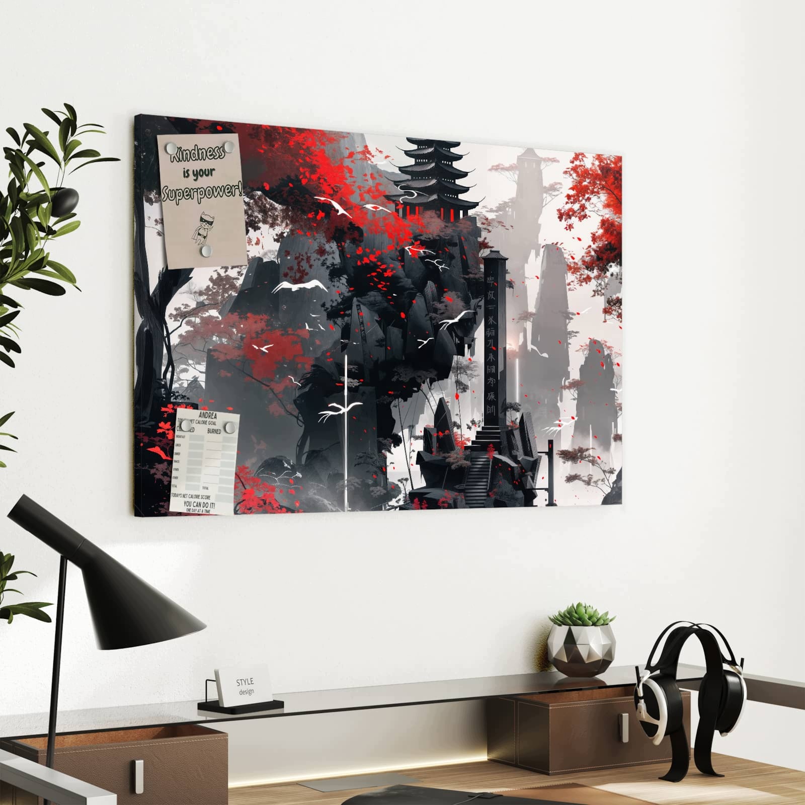 Magnetická tabule – obraz na zeď Mystický chrám | 60 × 40 cm