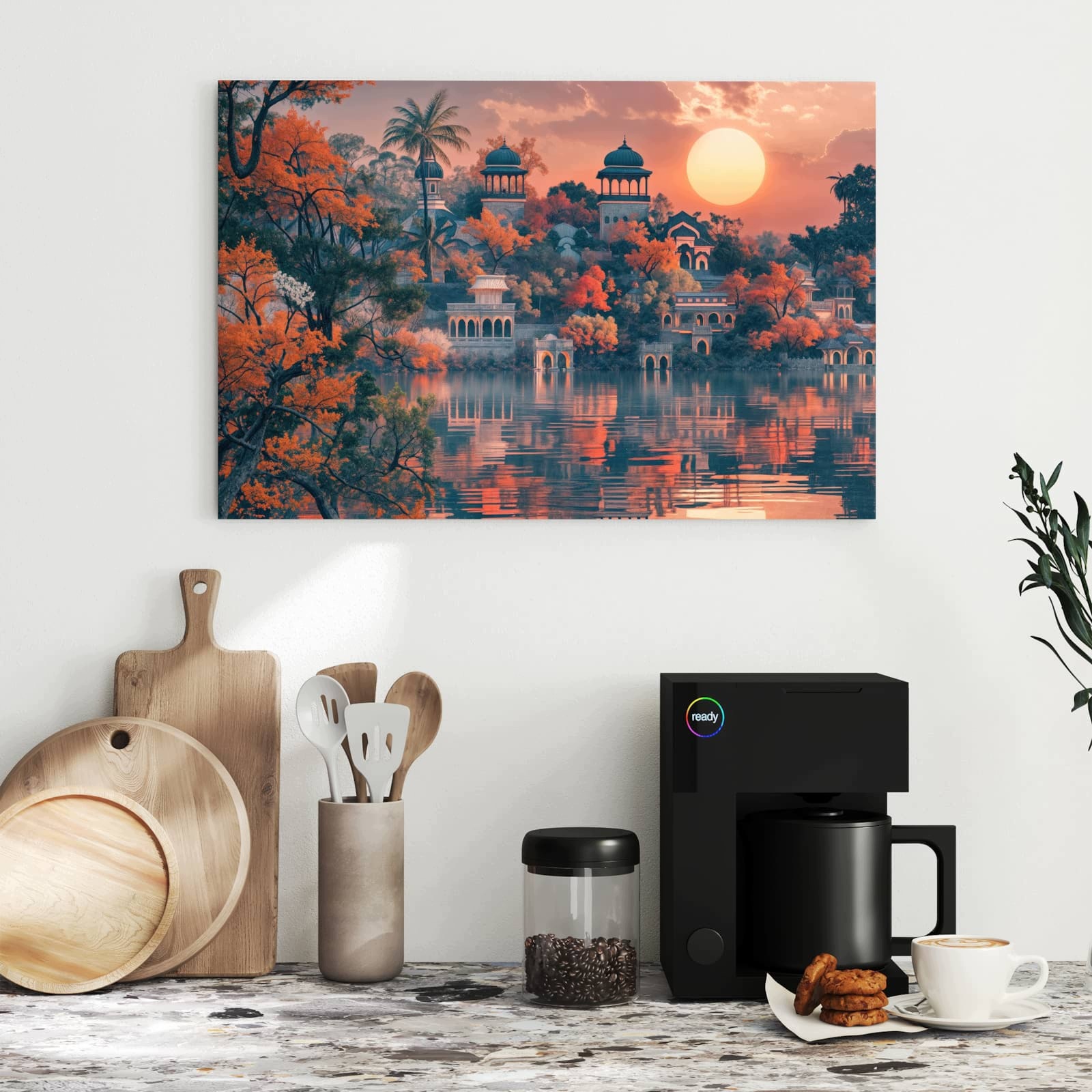 Magnetická tabule – obraz na zeď Palác o západu slunce | 60 × 40 cm