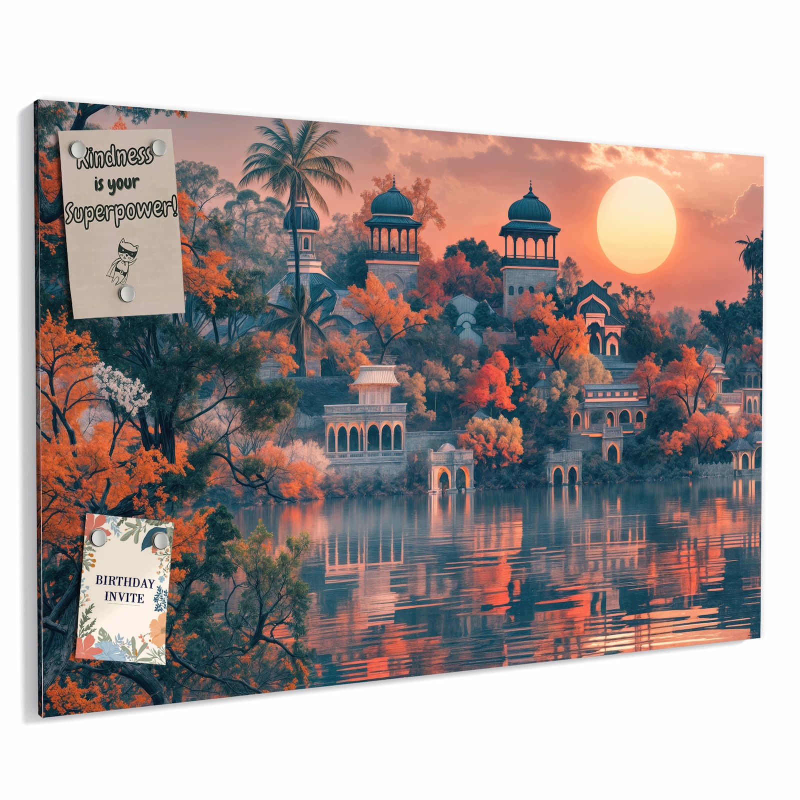Magnetická tabule – obraz na zeď Palác o západu slunce | 60 × 40 cm
