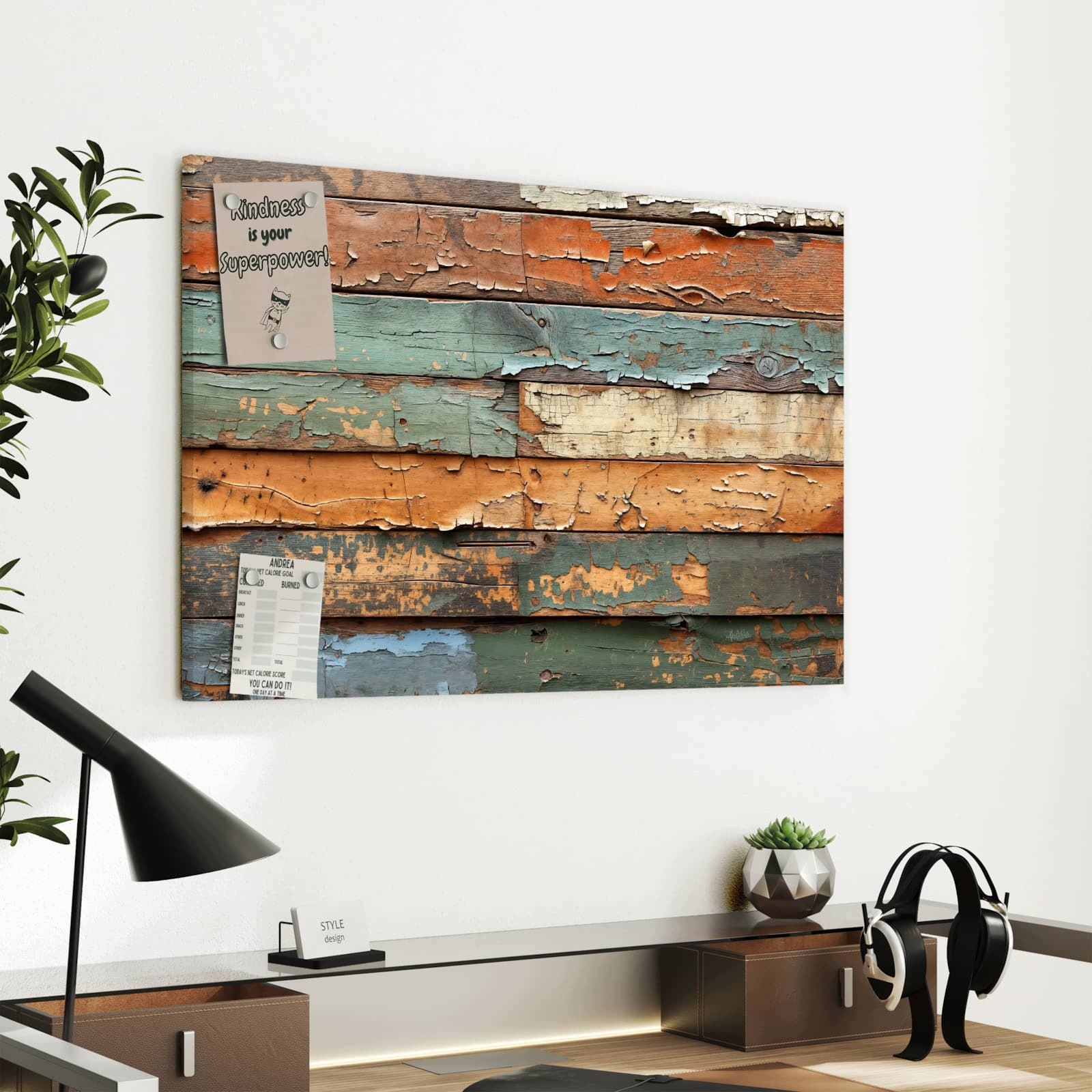 Magnetická tabule – obraz na zeď Antická prkna | 60 × 40 cm