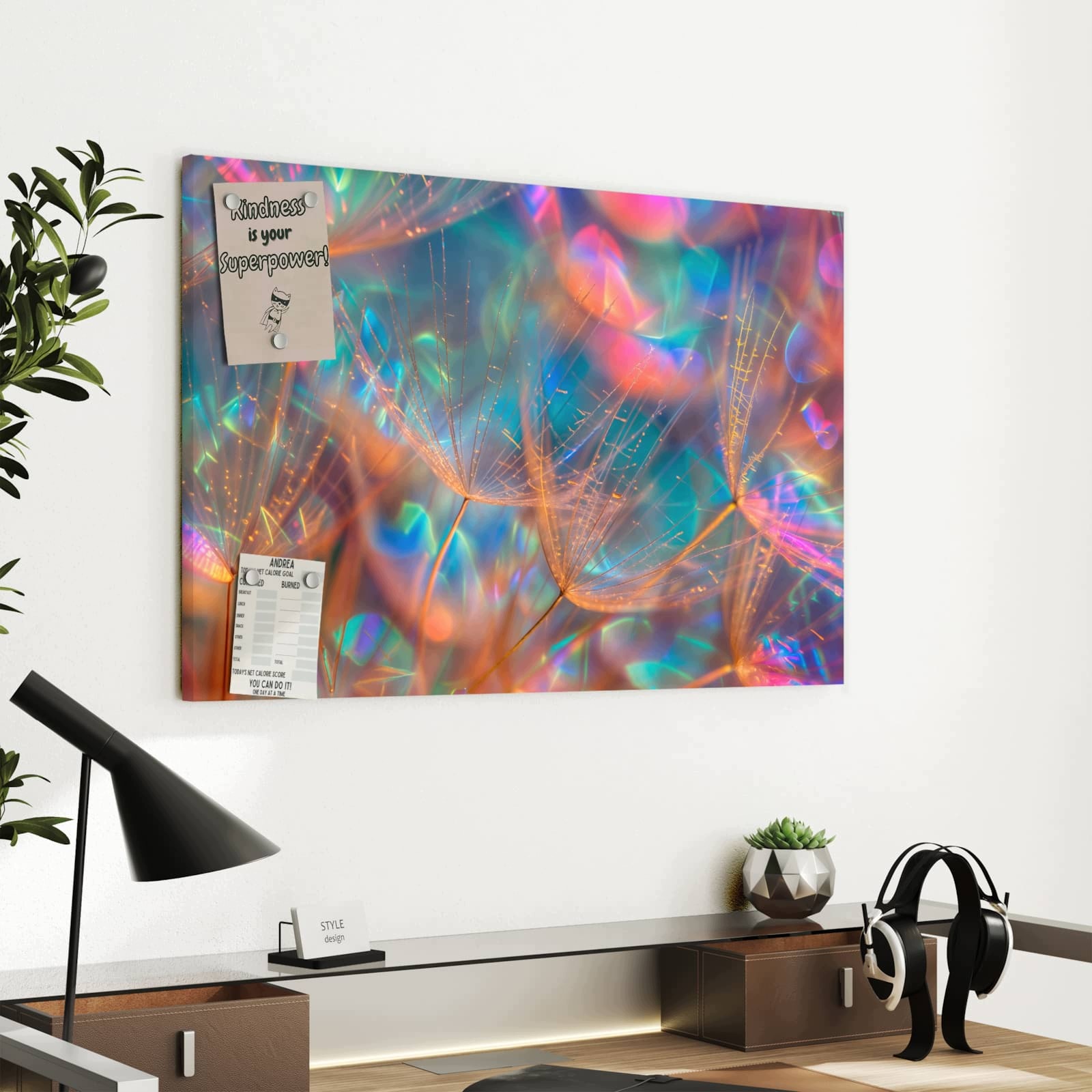 Magnetická tabule – obraz na zeď Třpytivá příroda | 60 × 40 cm
